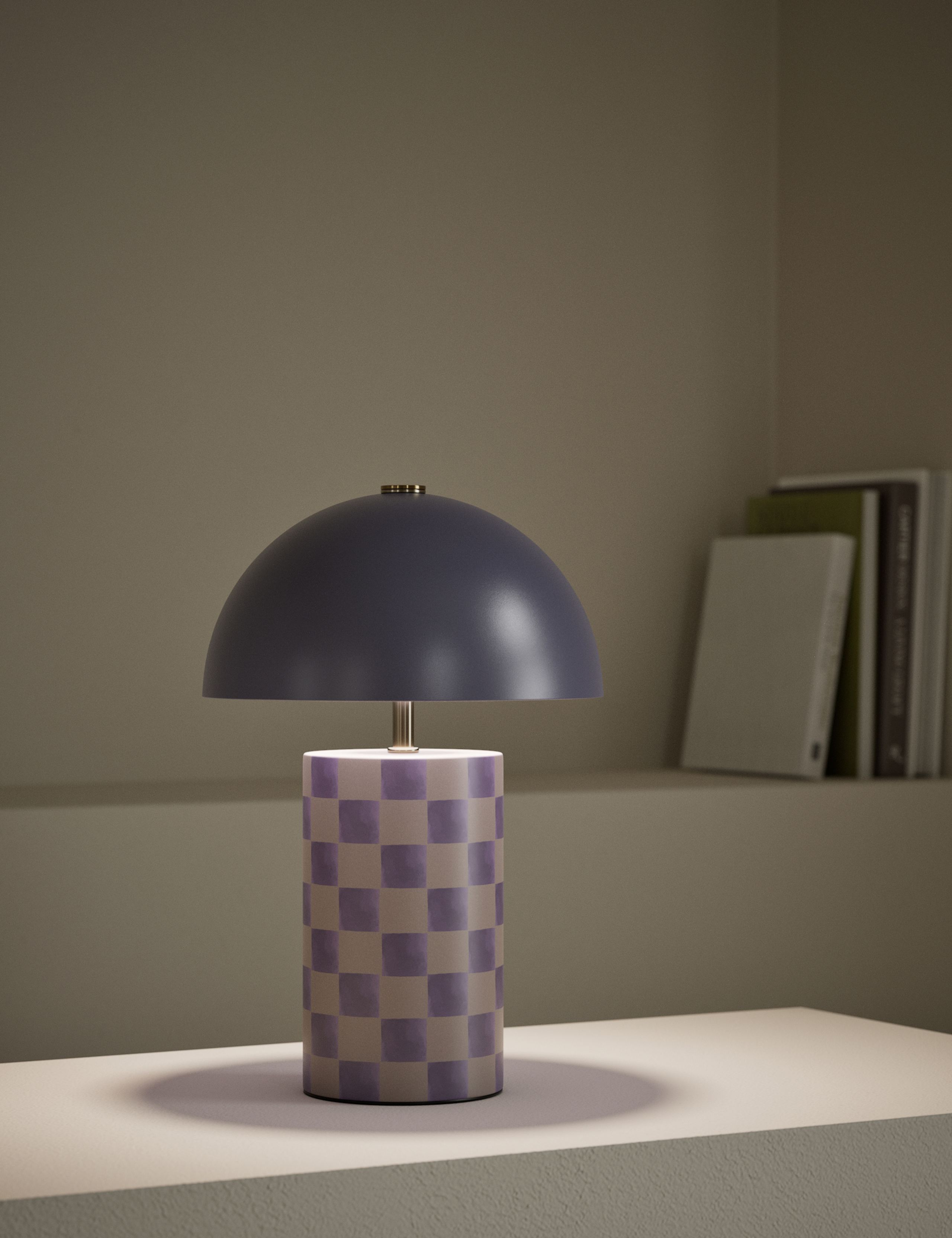 Colby Printed Rechargeable Table Lamp 2 of 5