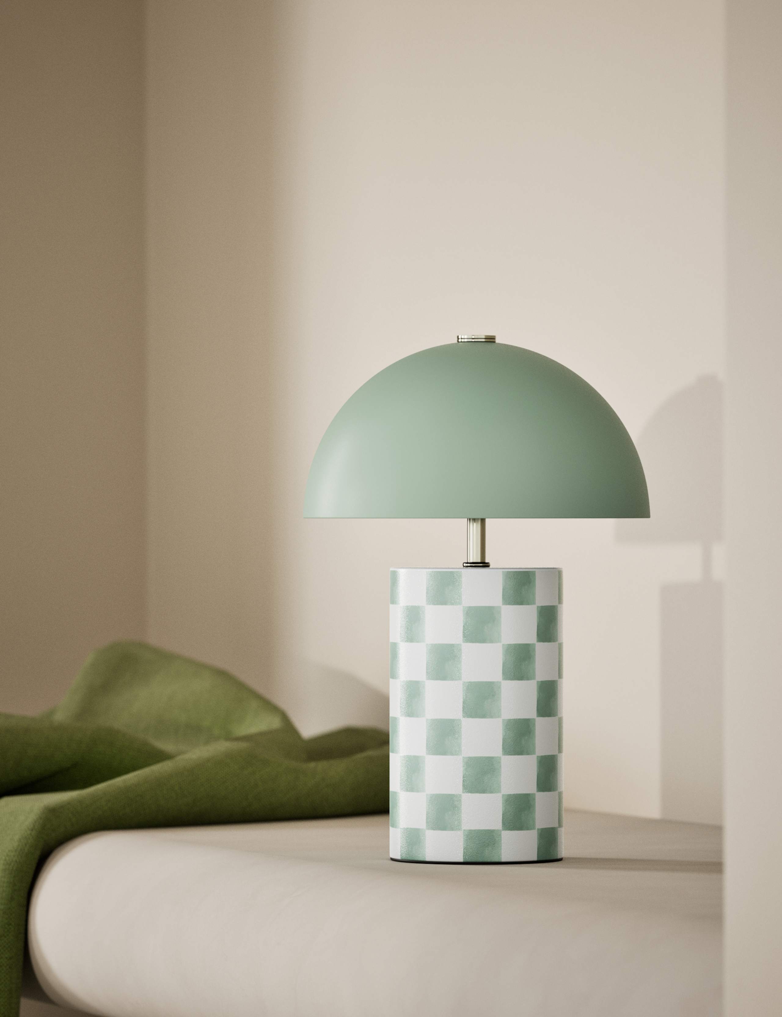 Colby Printed Rechargeable Table Lamp 1 of 5