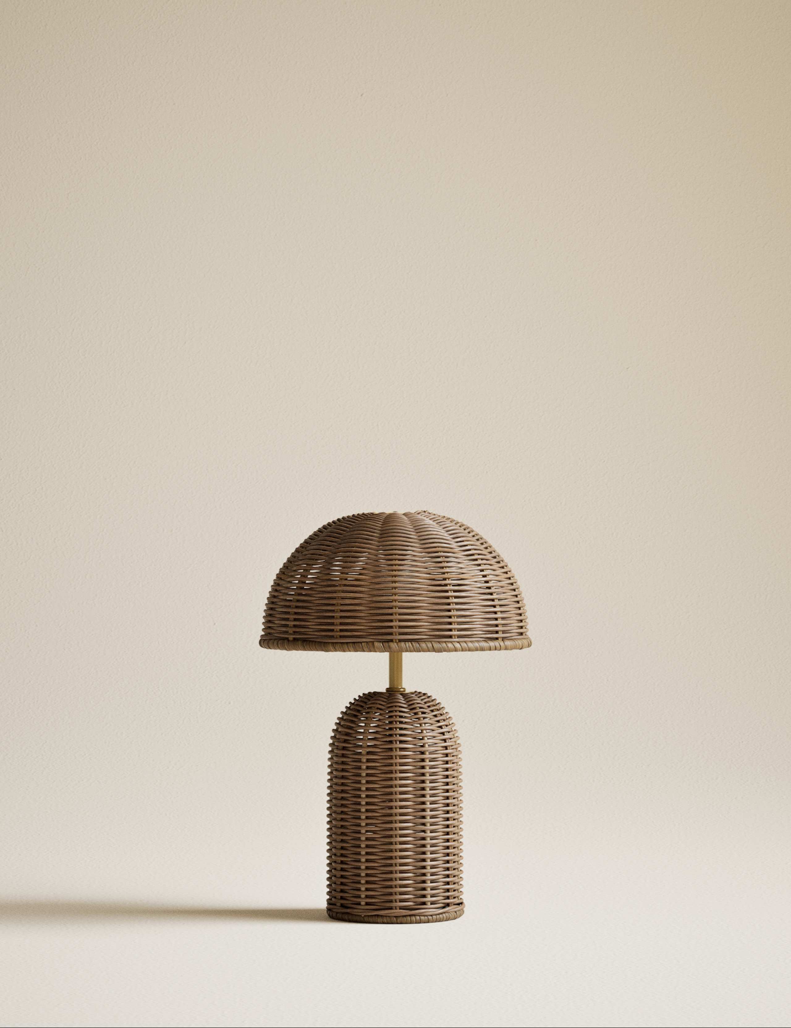 Colby Rechargeable Rattan Table Lamp 3 of 5