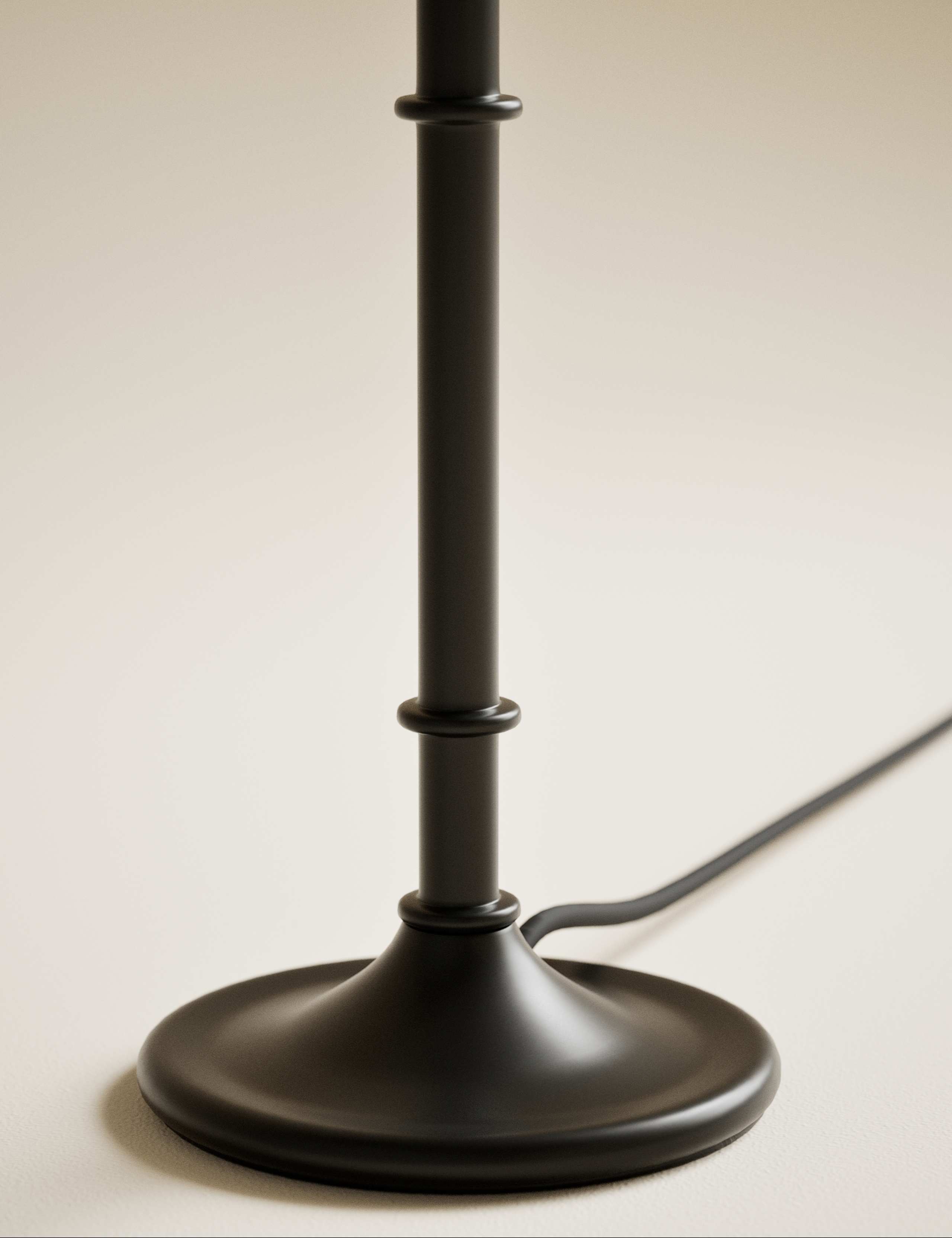 Metal Ribbed Table Lamp 4 of 5