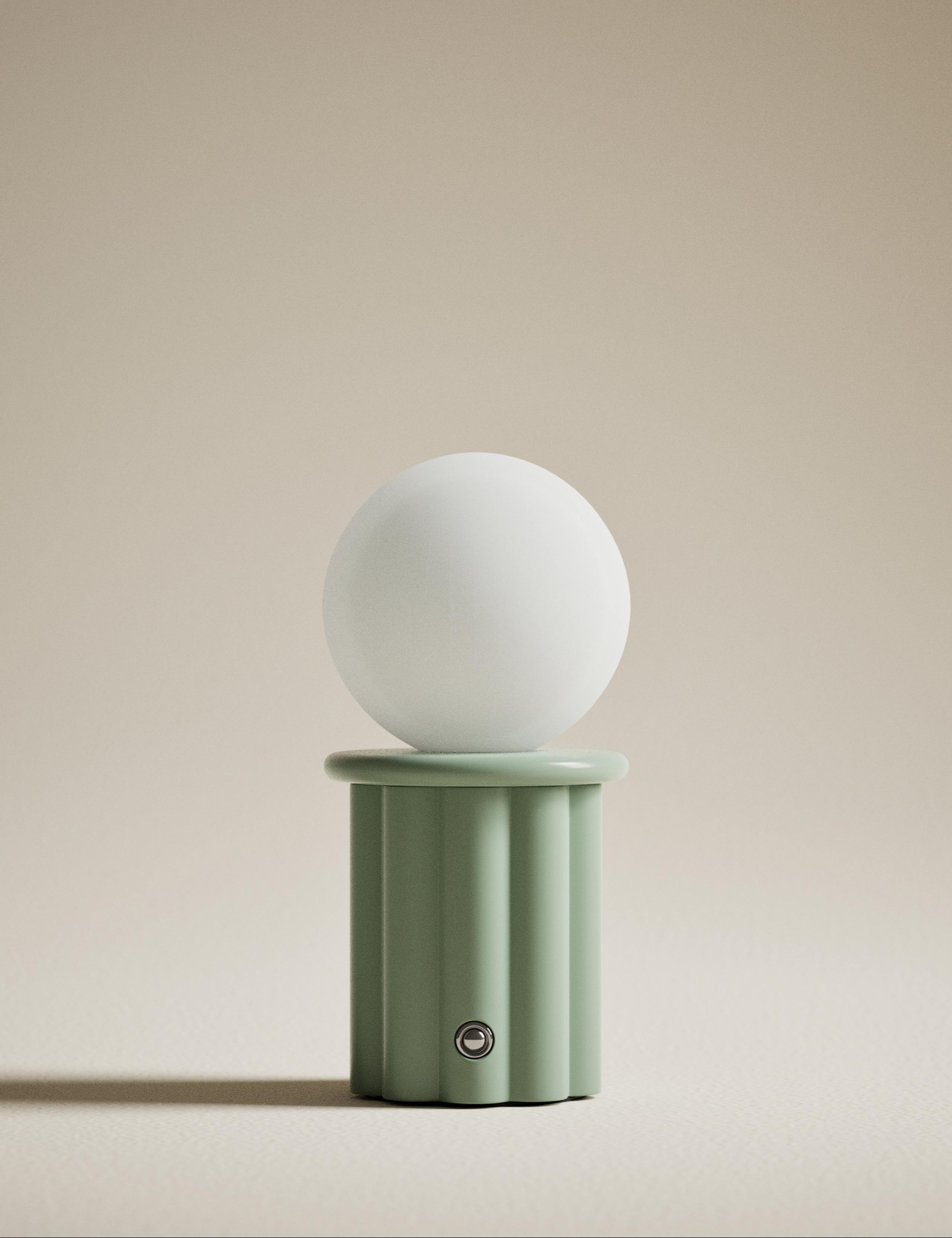 Globe Swirl Rechargeable Table Lamp 3 of 5