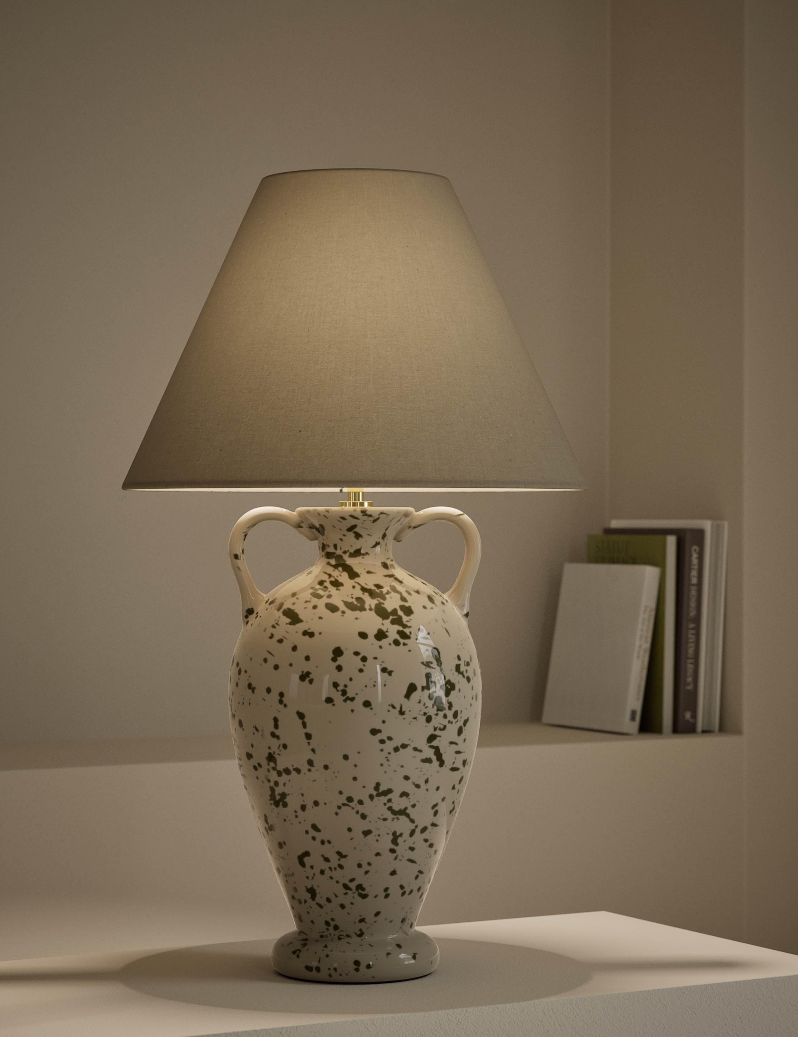Splatter Effect Urn Table Lamp 2 of 5