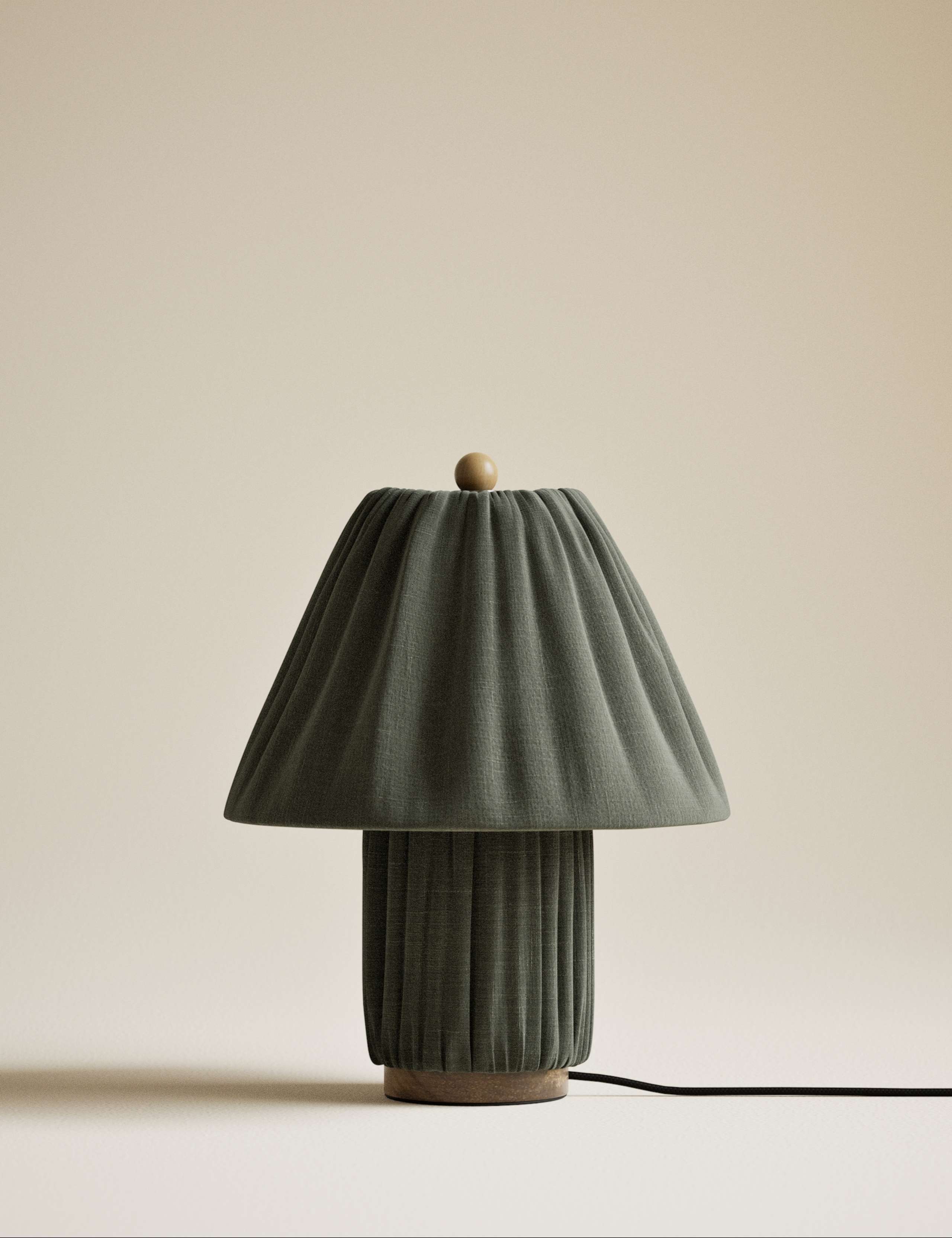 Soft Pleated Fabric Table Lamp 4 of 6