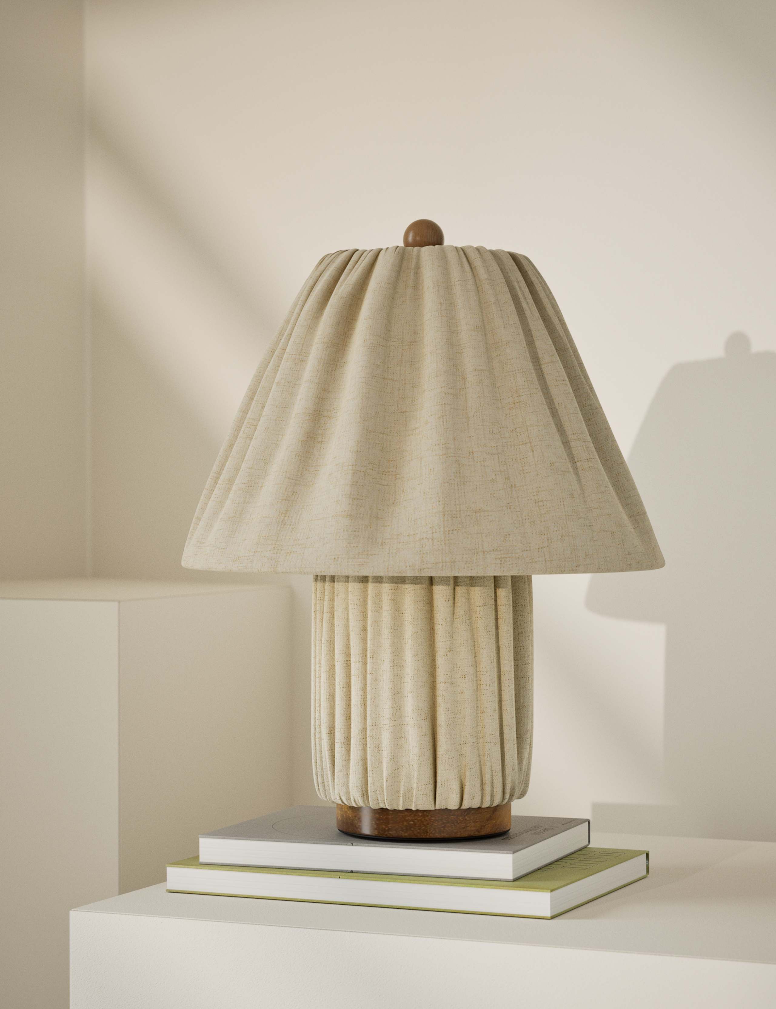 Soft Pleated Fabric Table Lamp 1 of 5
