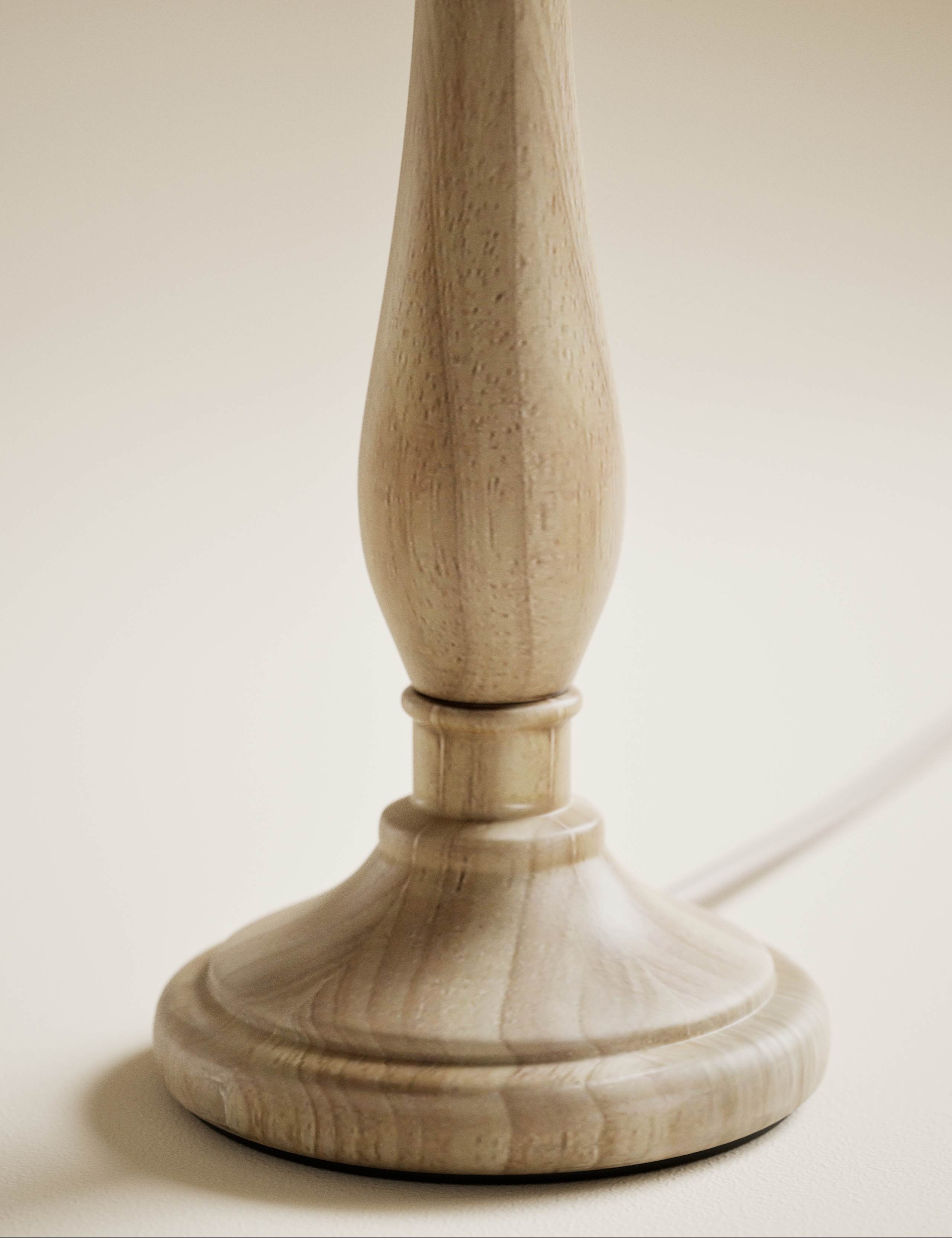 Flow Wooden Skirt Shade Table Lamp 4 of 5