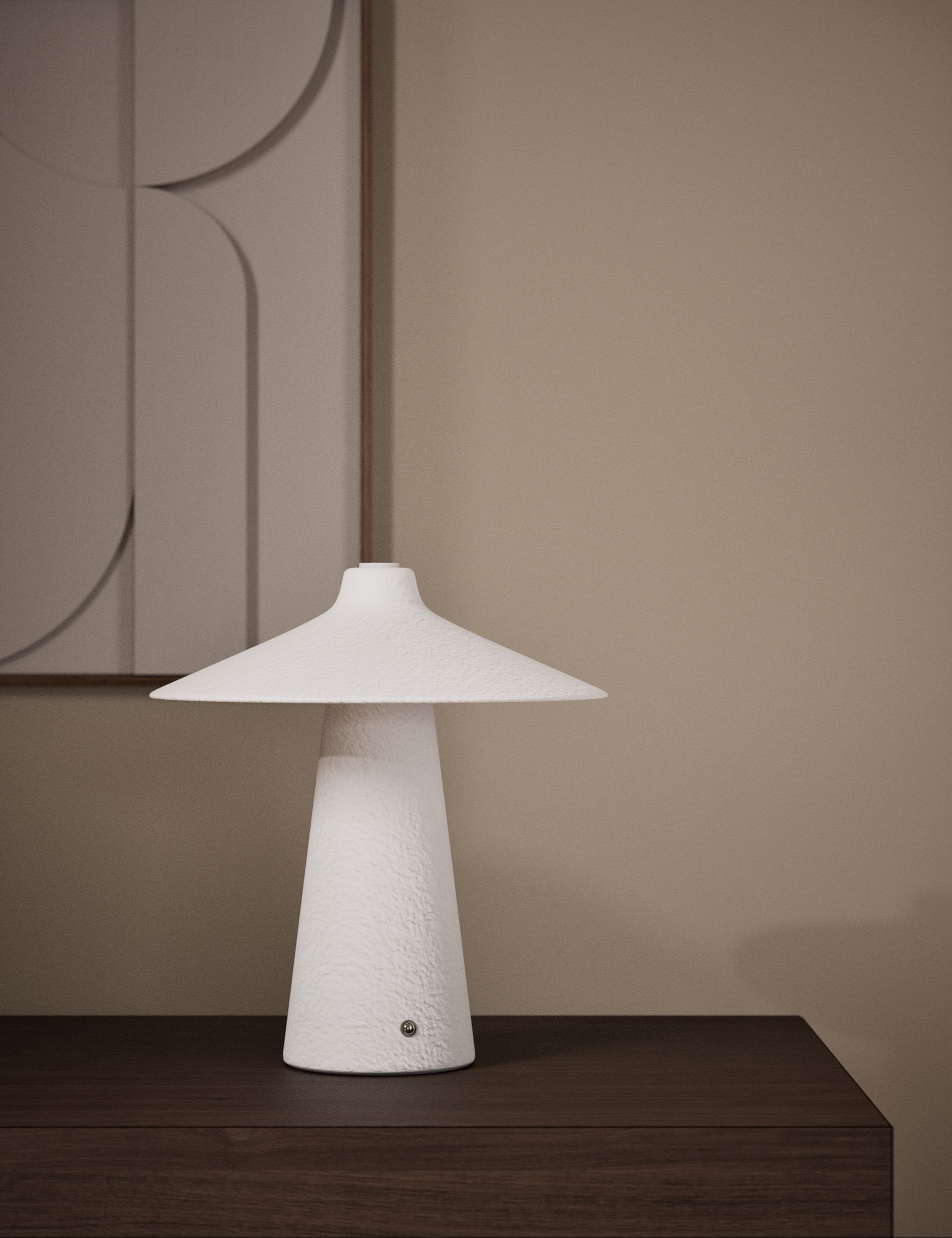 Textured Mushroom Table Lamp 1 of 5