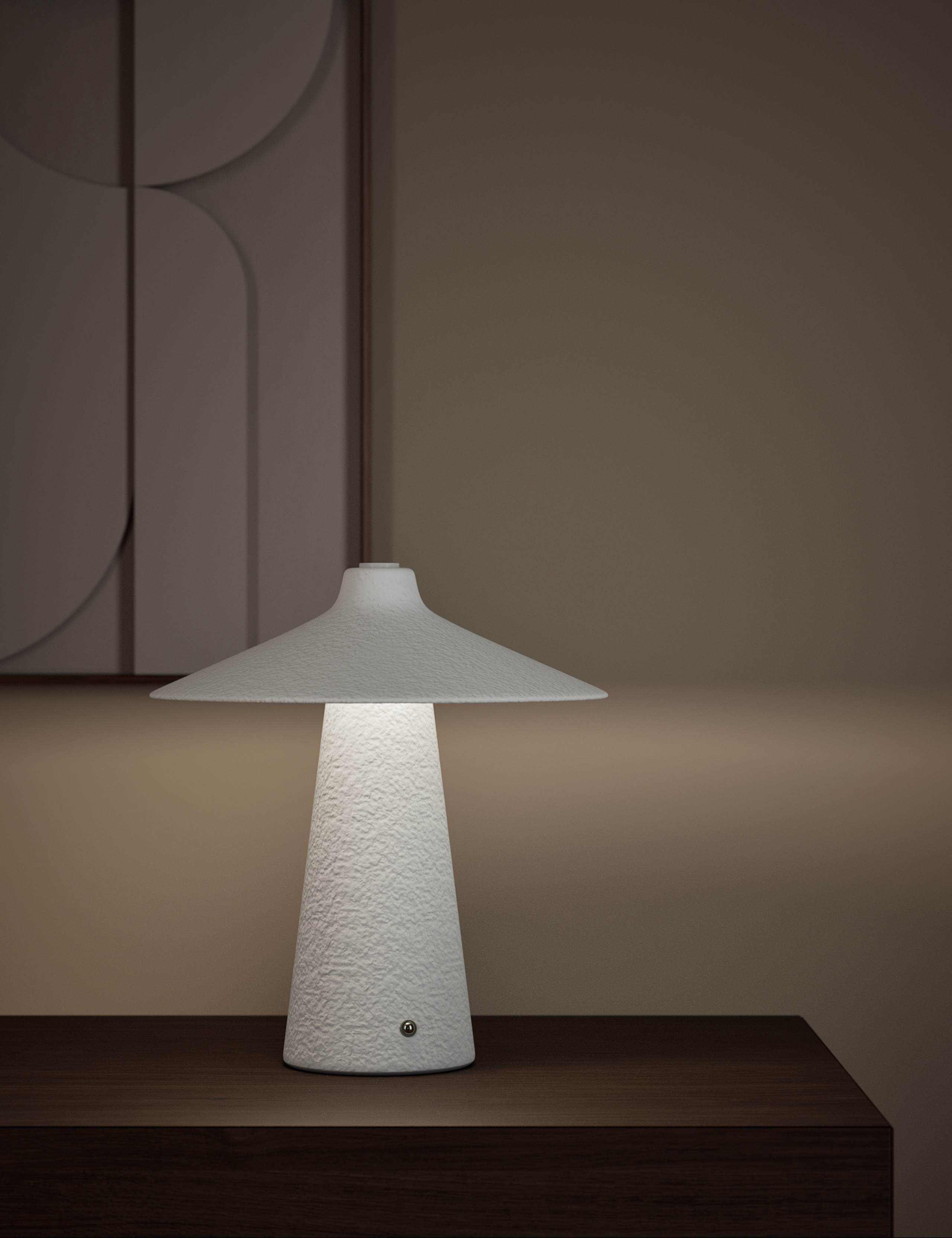Textured Mushroom Table Lamp 2 of 5