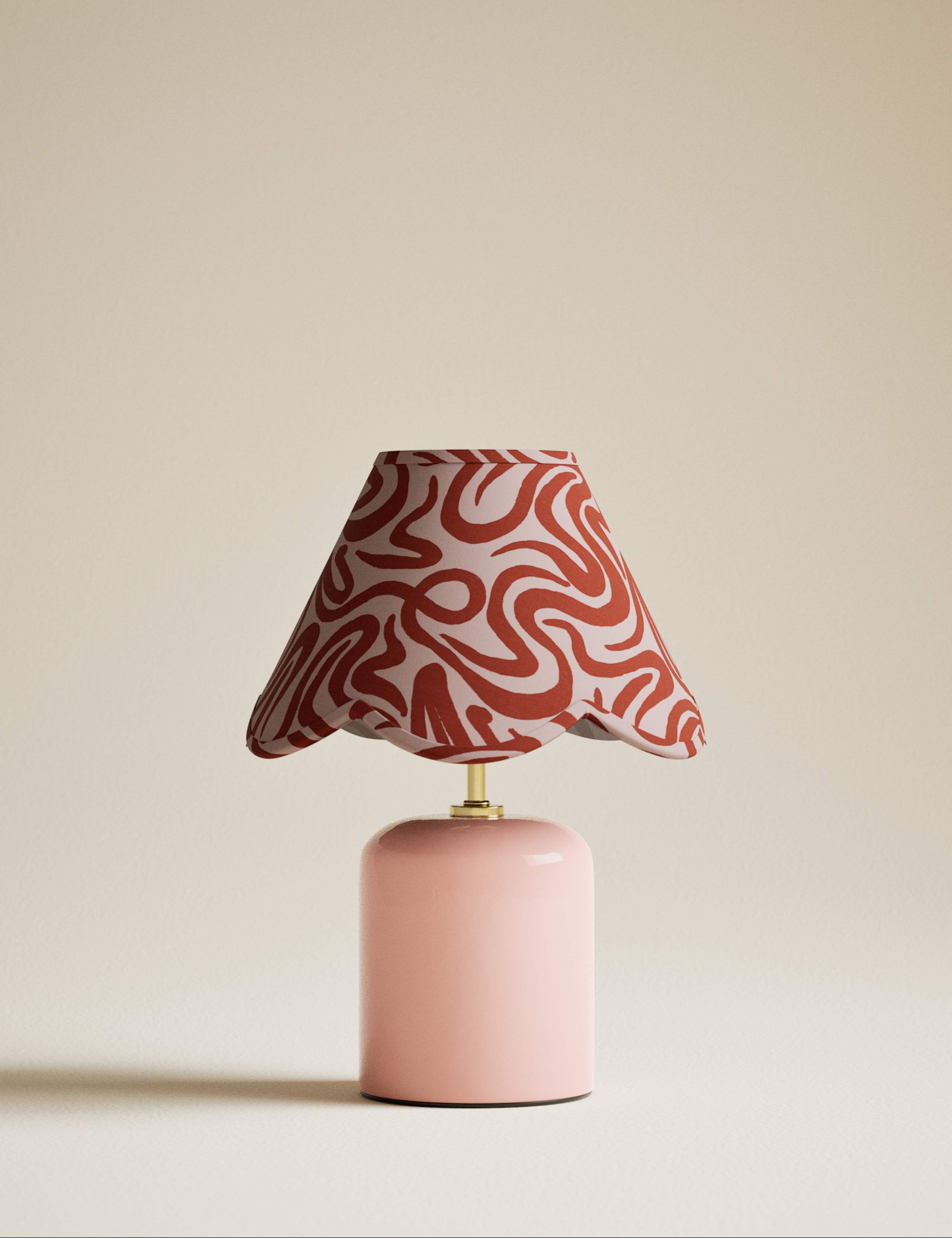 Squiggle Print Rechargeable Table Lamp 3 of 5