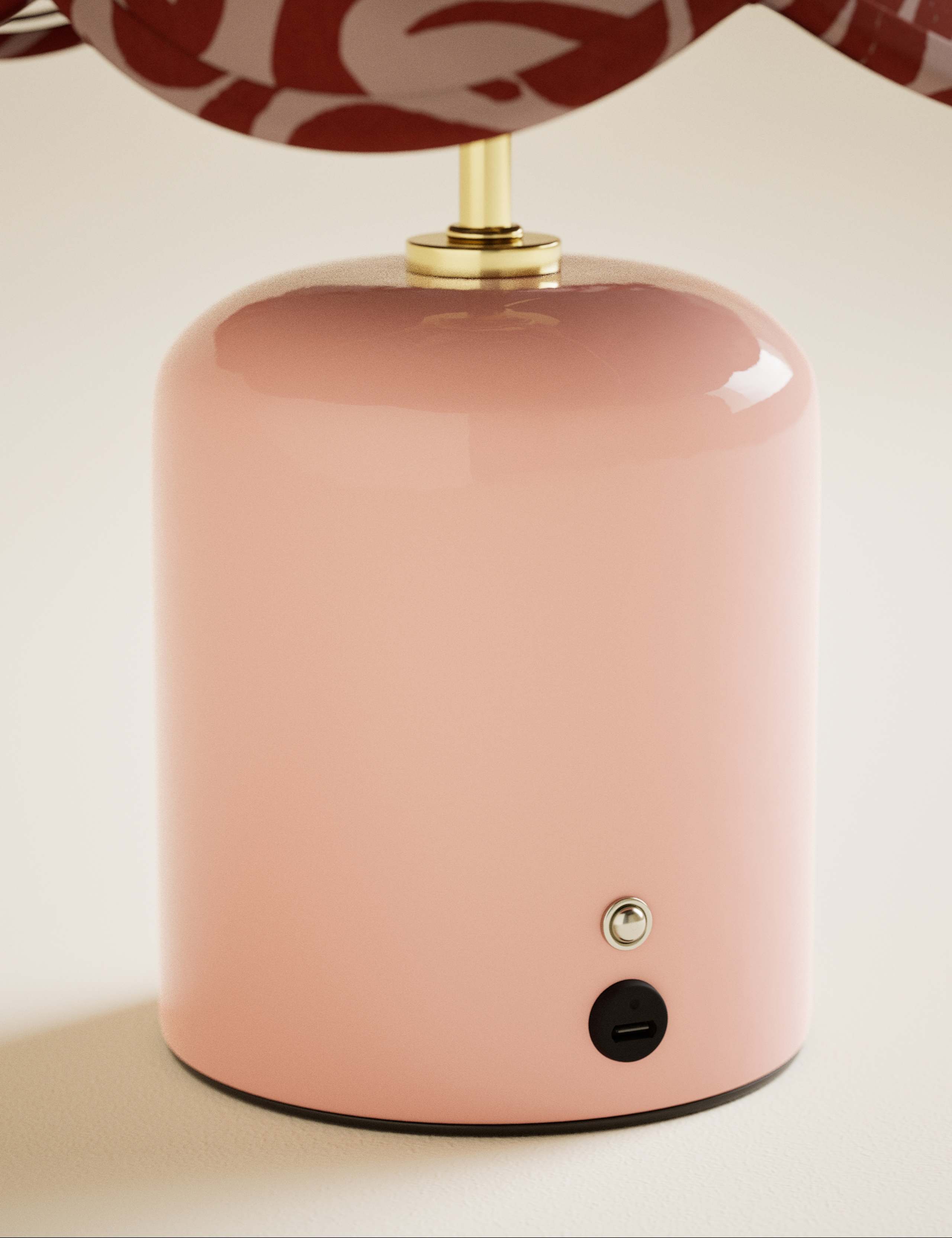 Squiggle Print Rechargeable Table Lamp 4 of 5