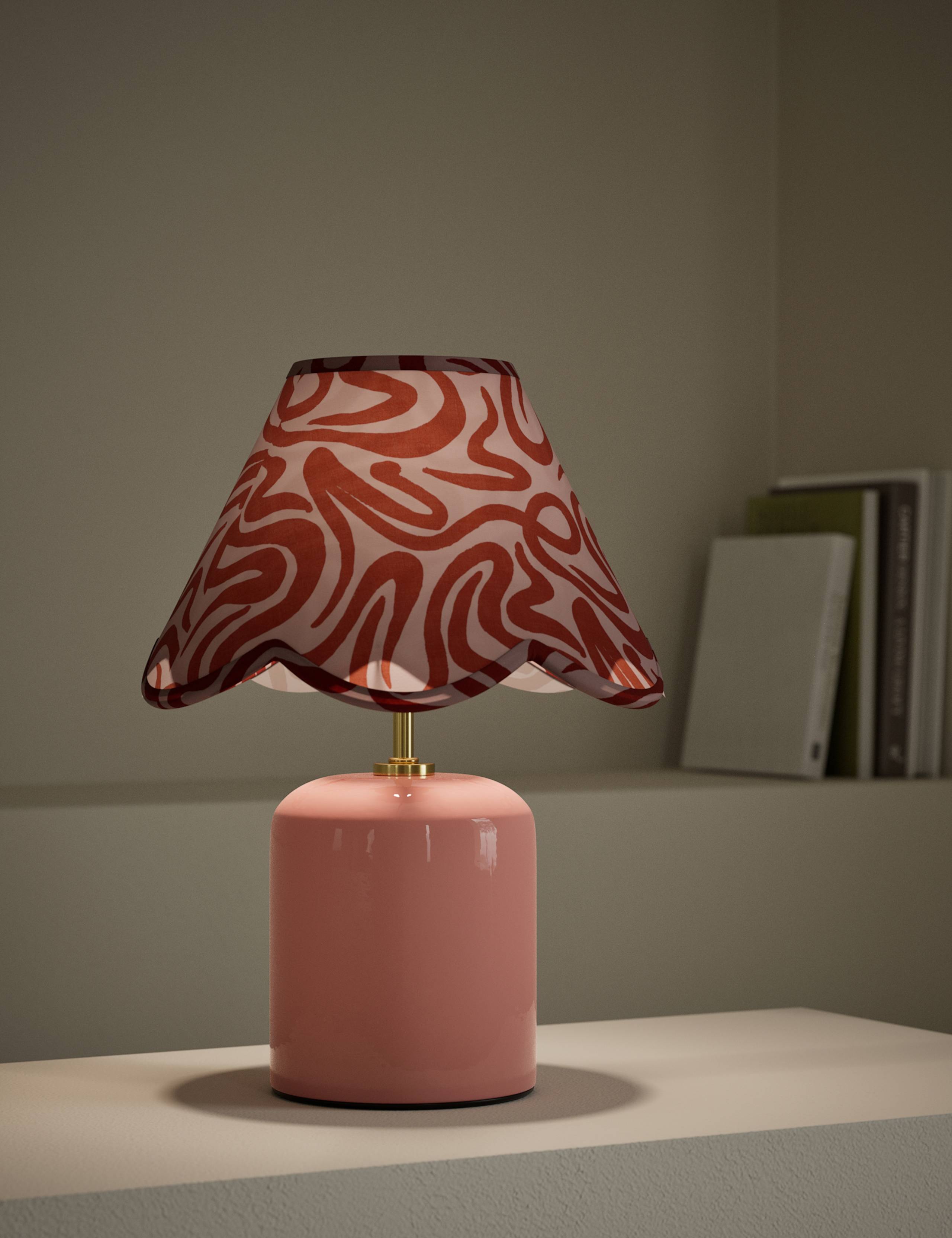 Squiggle Print Rechargeable Table Lamp 2 of 5