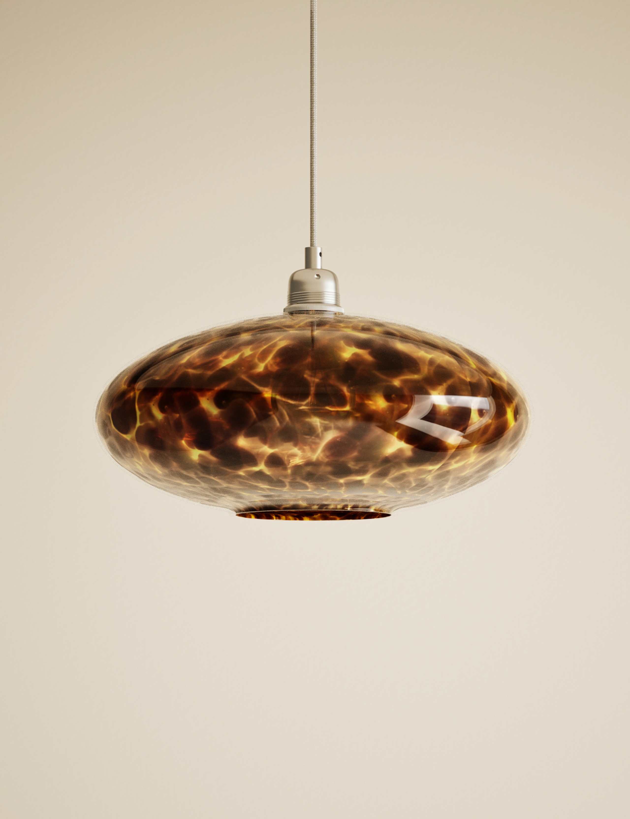 Glass Tortoise Shell Easy Fit Shade 3 of 5
