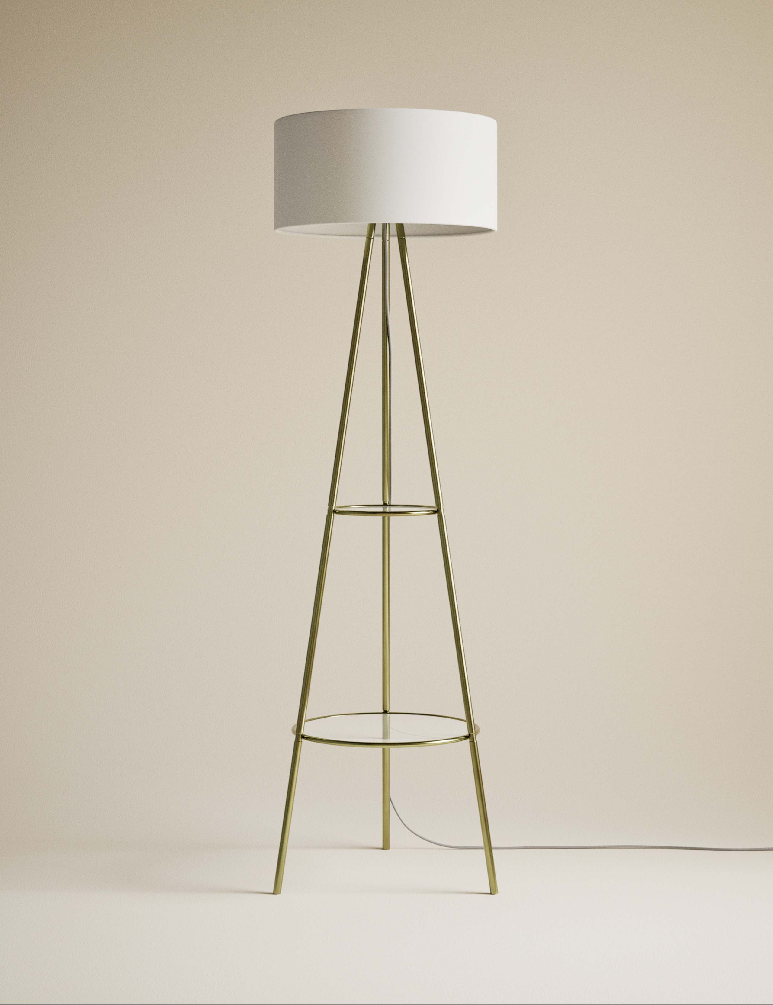 Metal Multi-Functional Floor Lamp 3 of 5