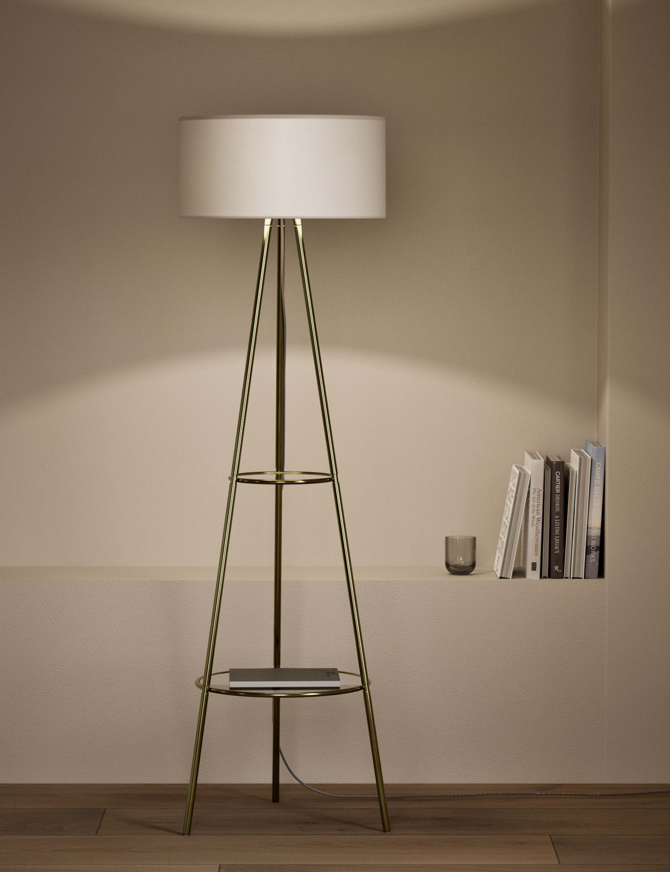 Metal Multi-Functional Floor Lamp 2 of 5