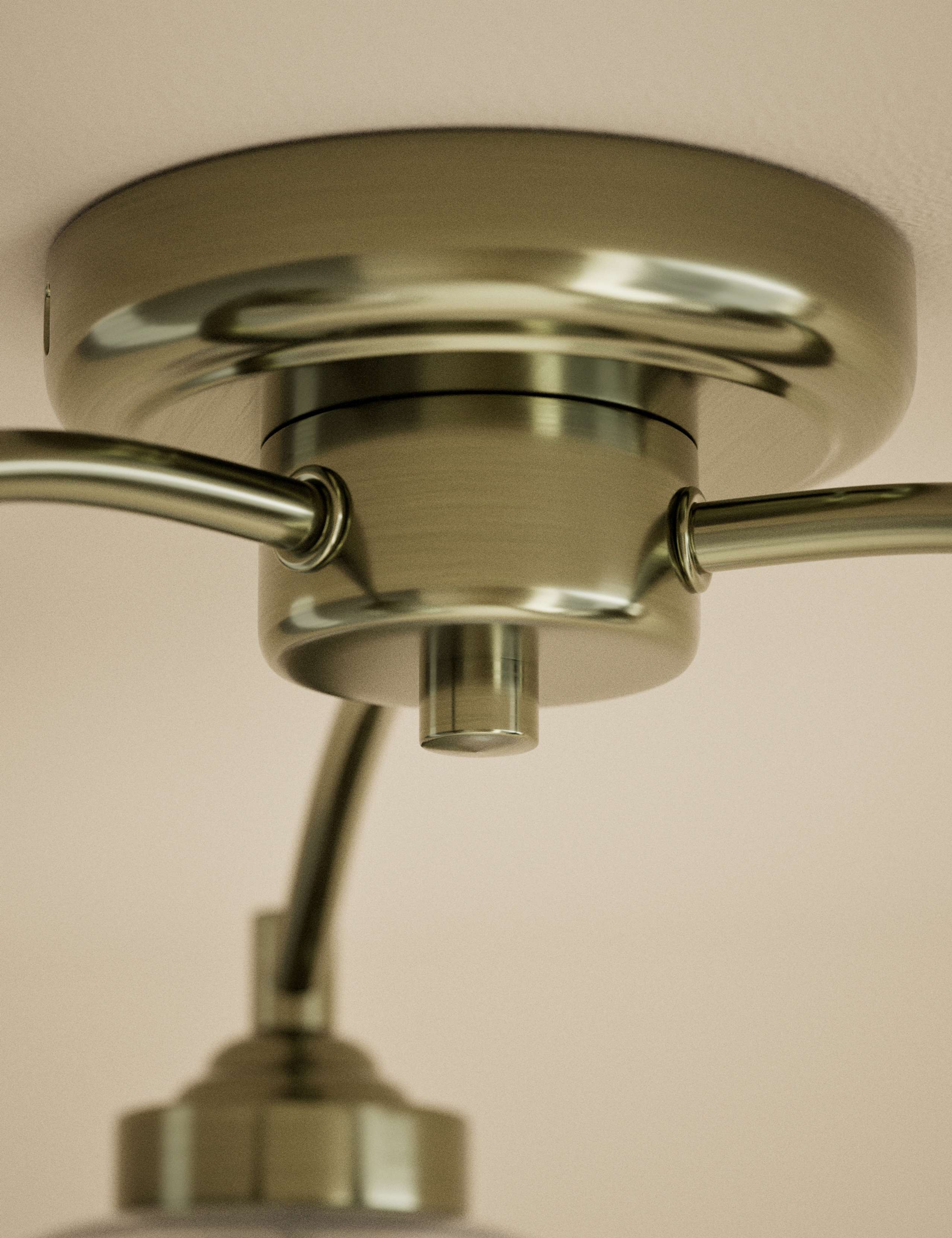 Core Glass & Metal Multi Flush Ceiling Light 4 of 5