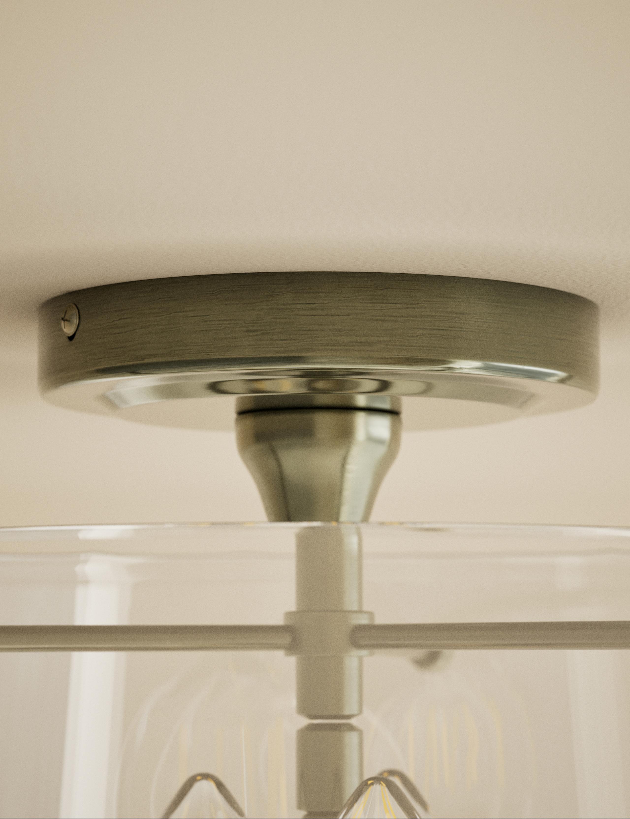 Elisabeth Glass Flush Ceiling Light 4 of 5