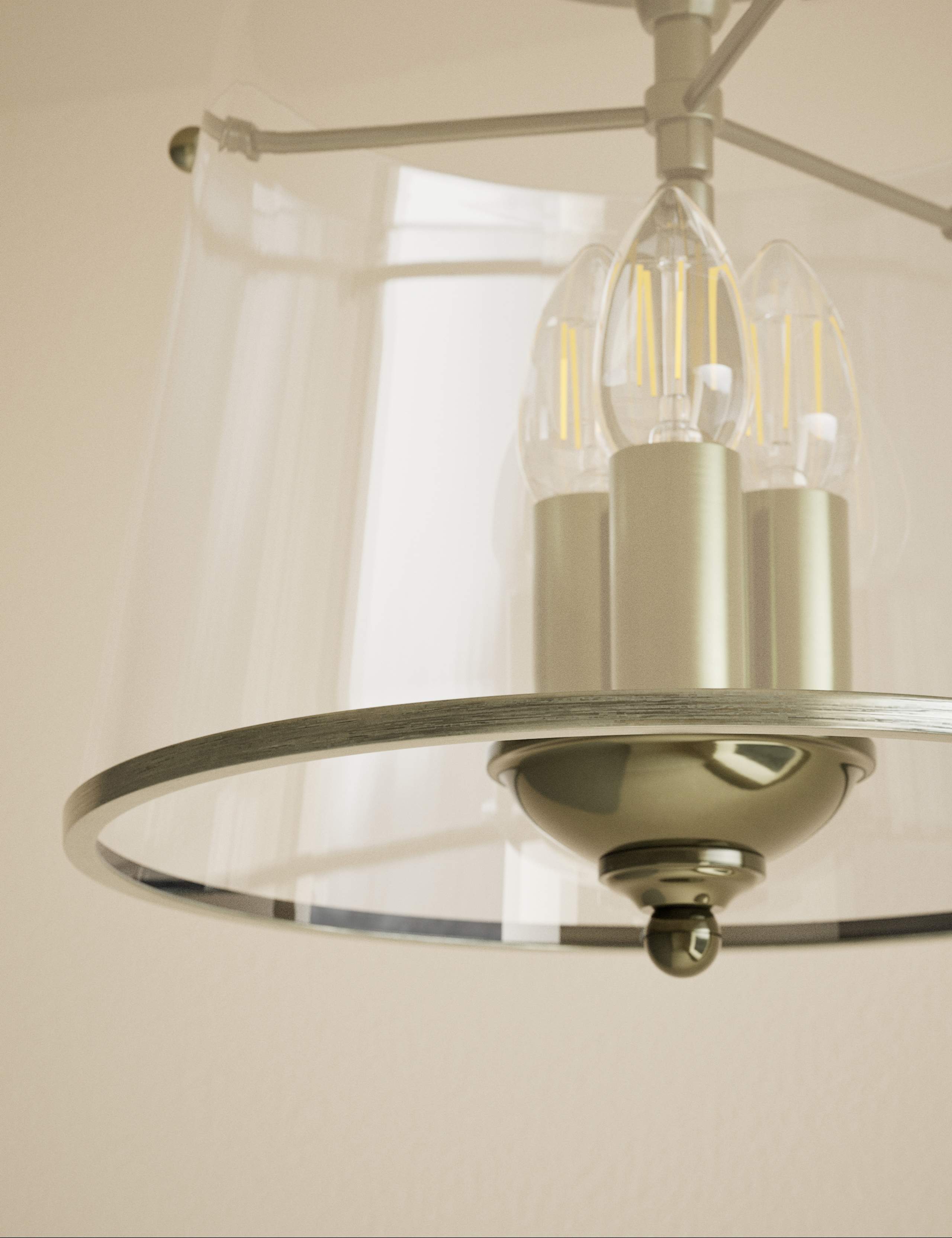 Elisabeth Glass Flush Ceiling Light 5 of 5