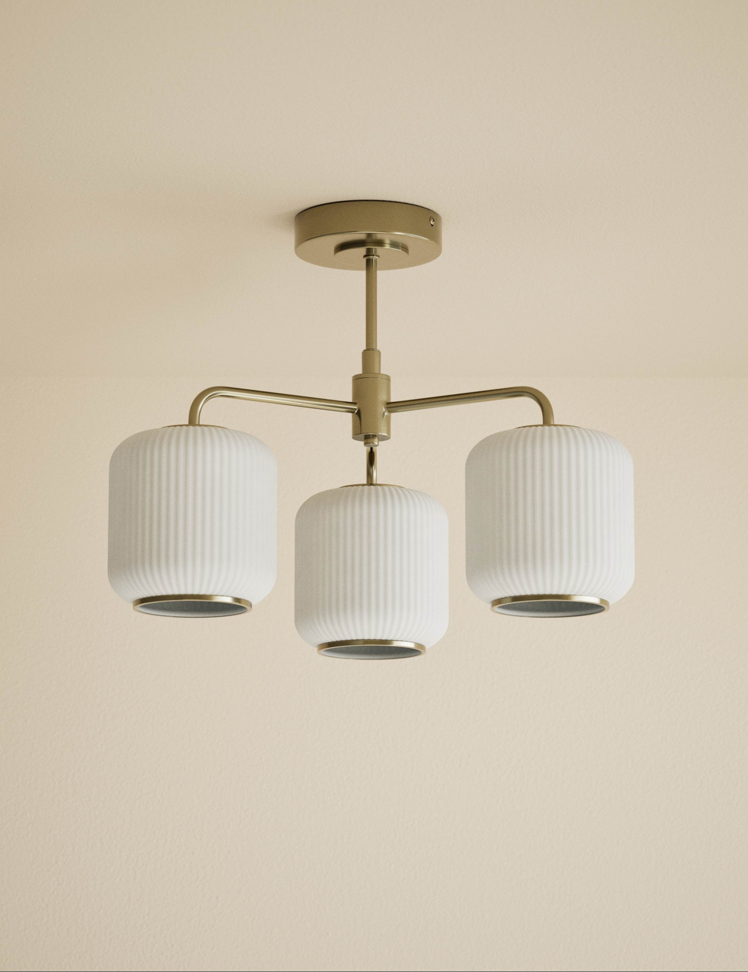 Amelia Flush 3 Way Ceiling Light 3 of 5
