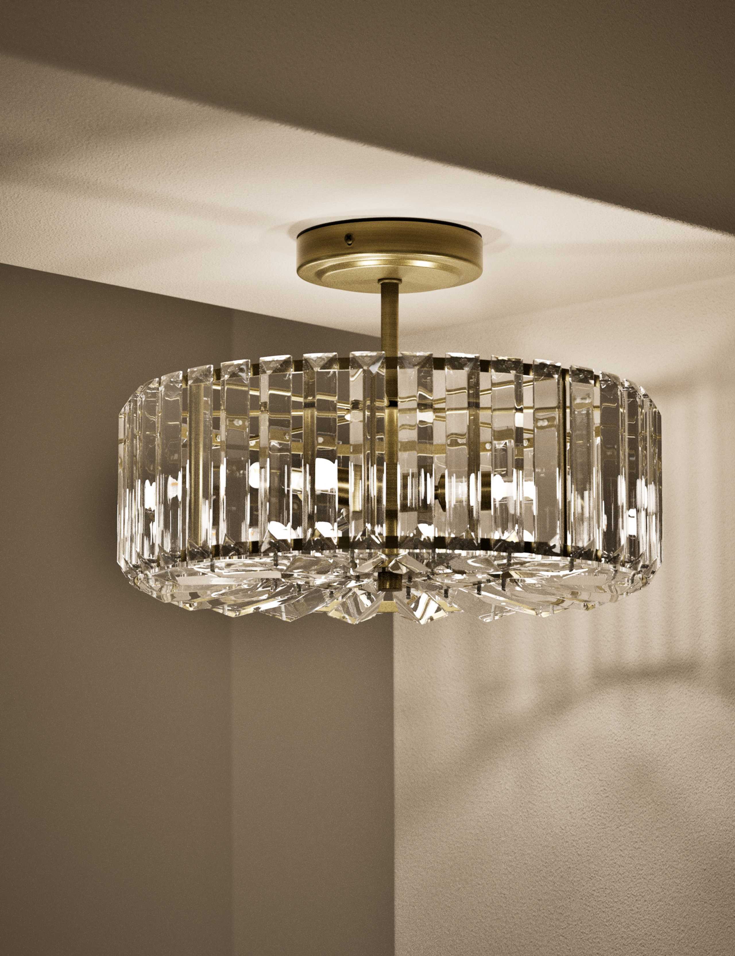 Glass Flush Ceiling Light 2 of 6