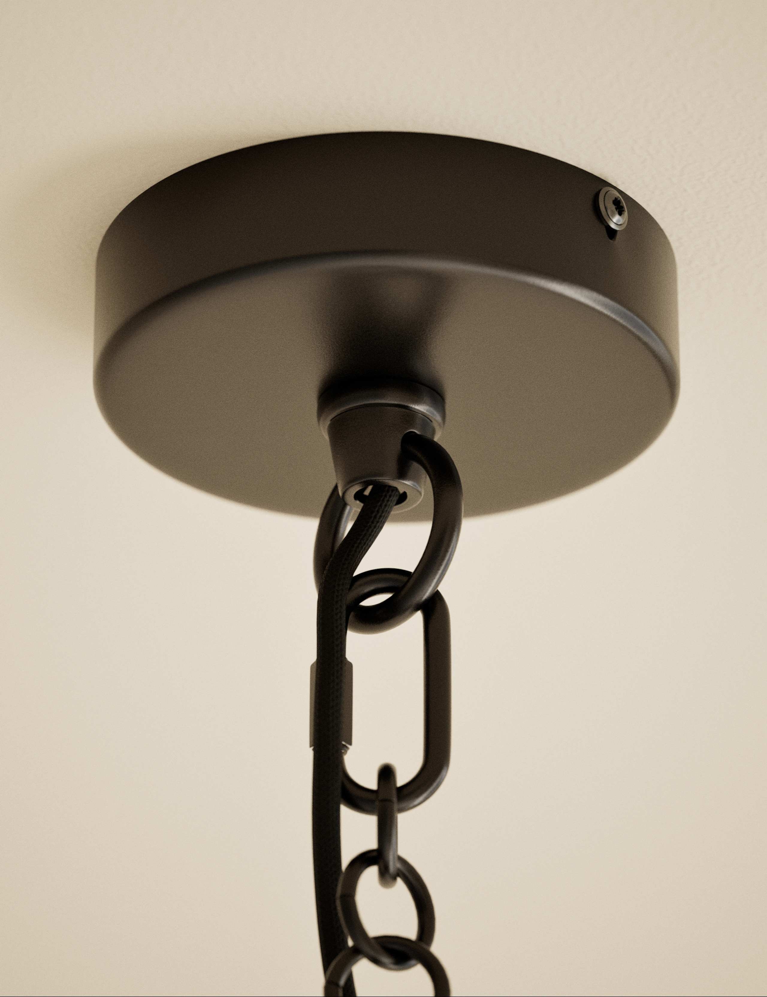 Metal Ribbed Multi-Shade Chandelier 4 of 5