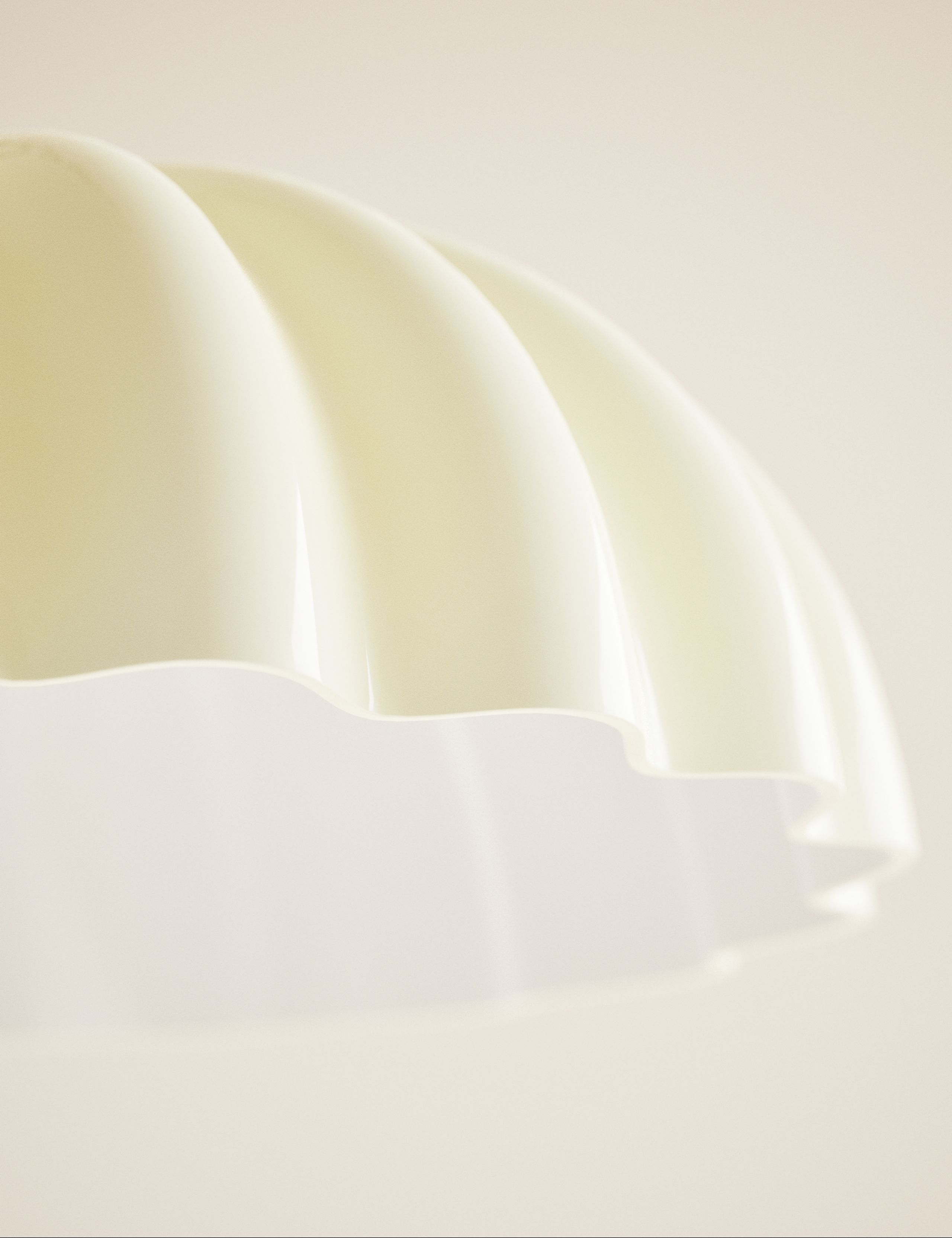 White Scallop Glass Shade 5 of 5