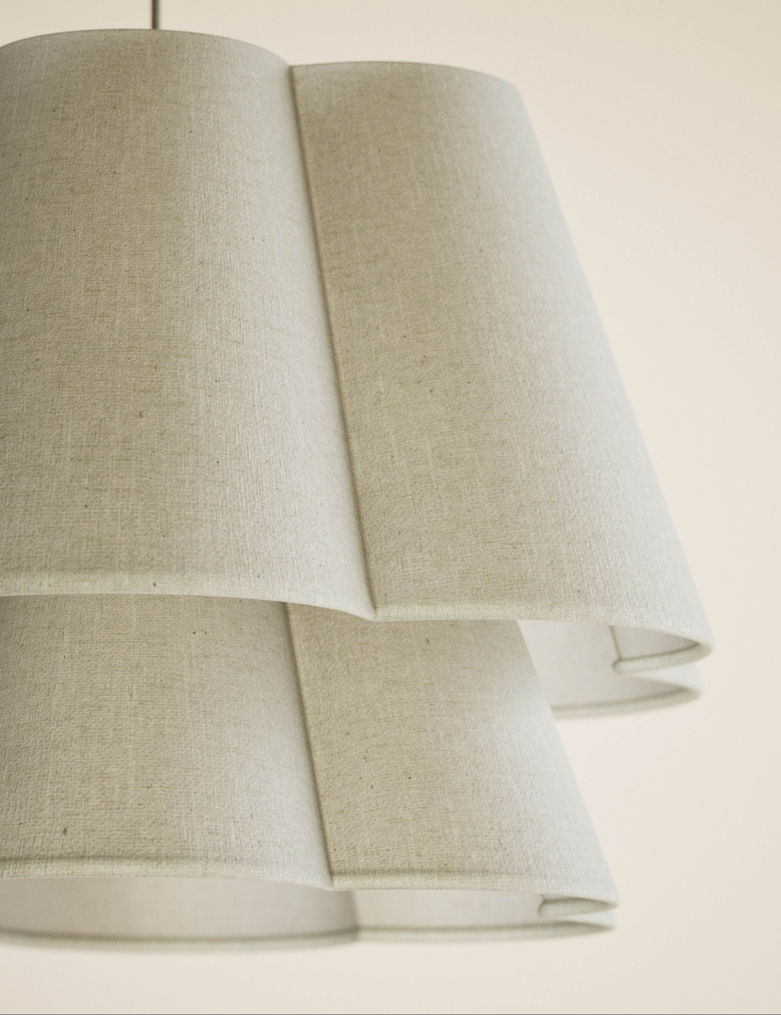 2 Tier Scallop Ceiling Lamp Shade 5 of 6