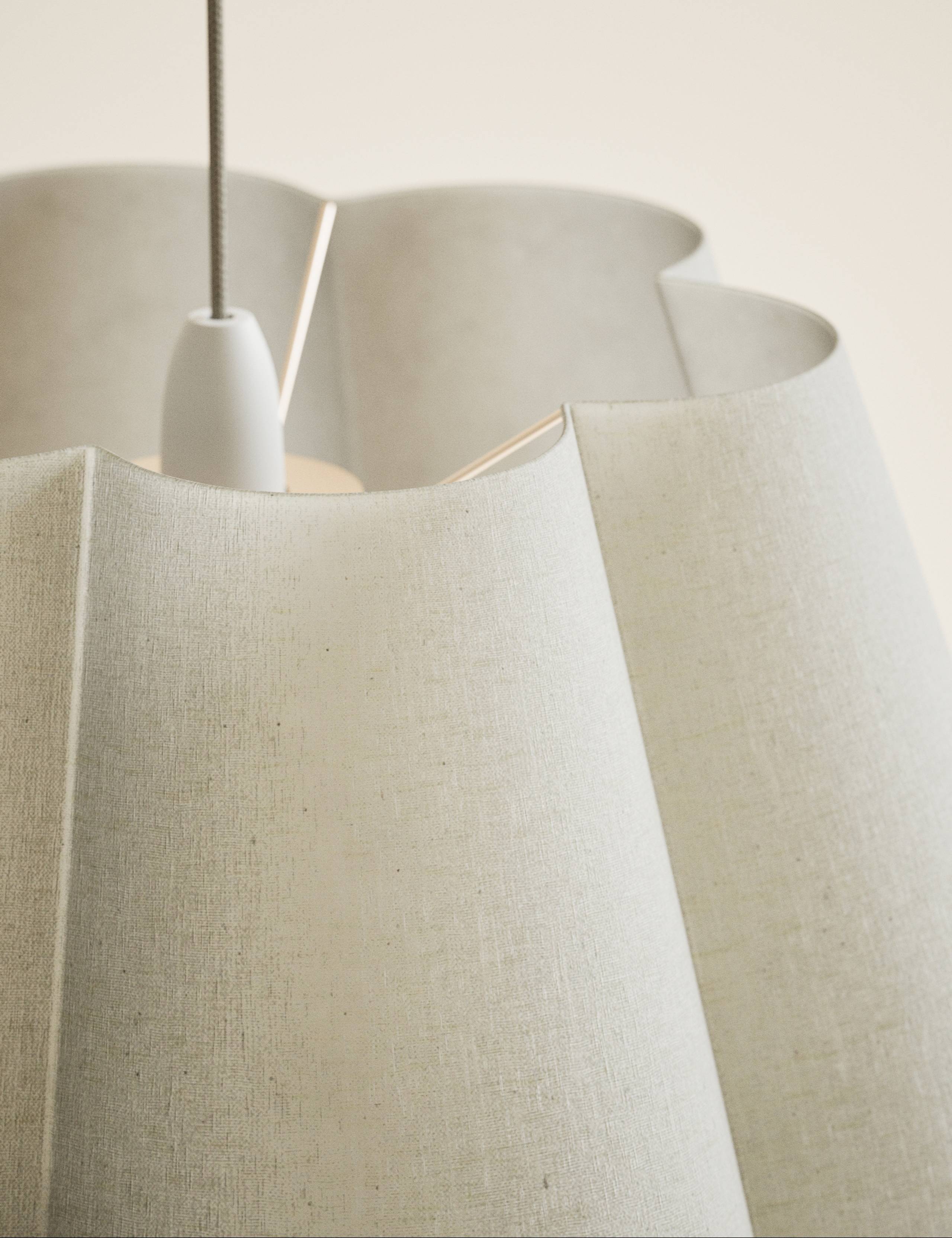 2 Tier Scallop Ceiling Lamp Shade 6 of 6