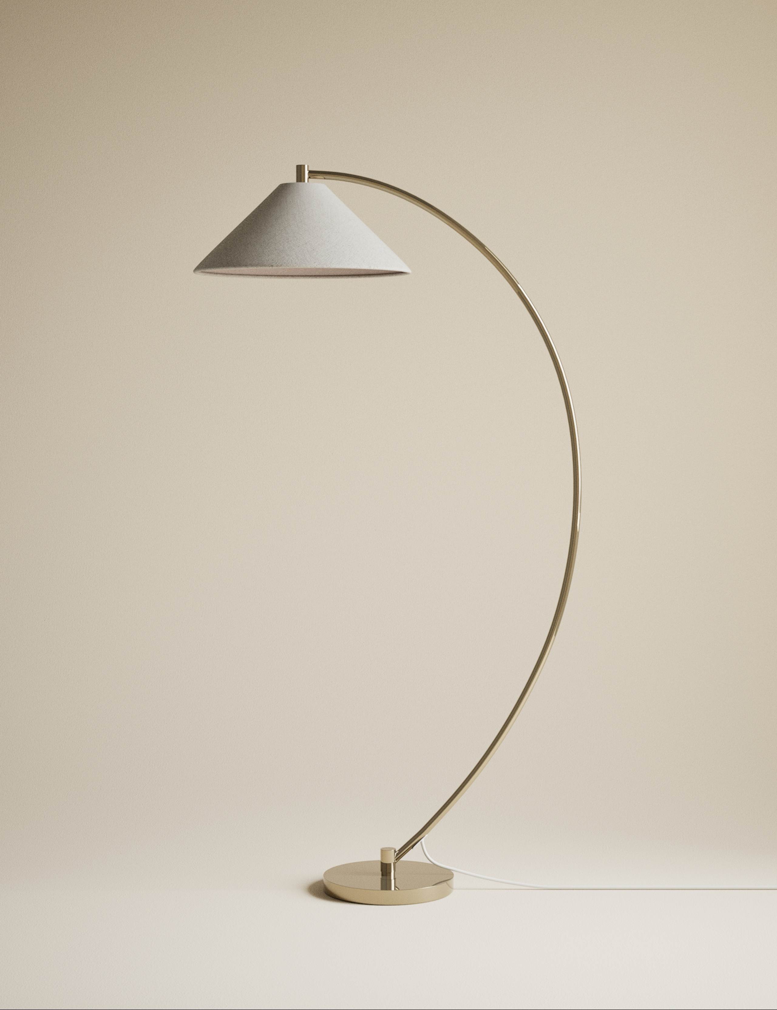 Andie Curved Floor Lamp 4 of 6