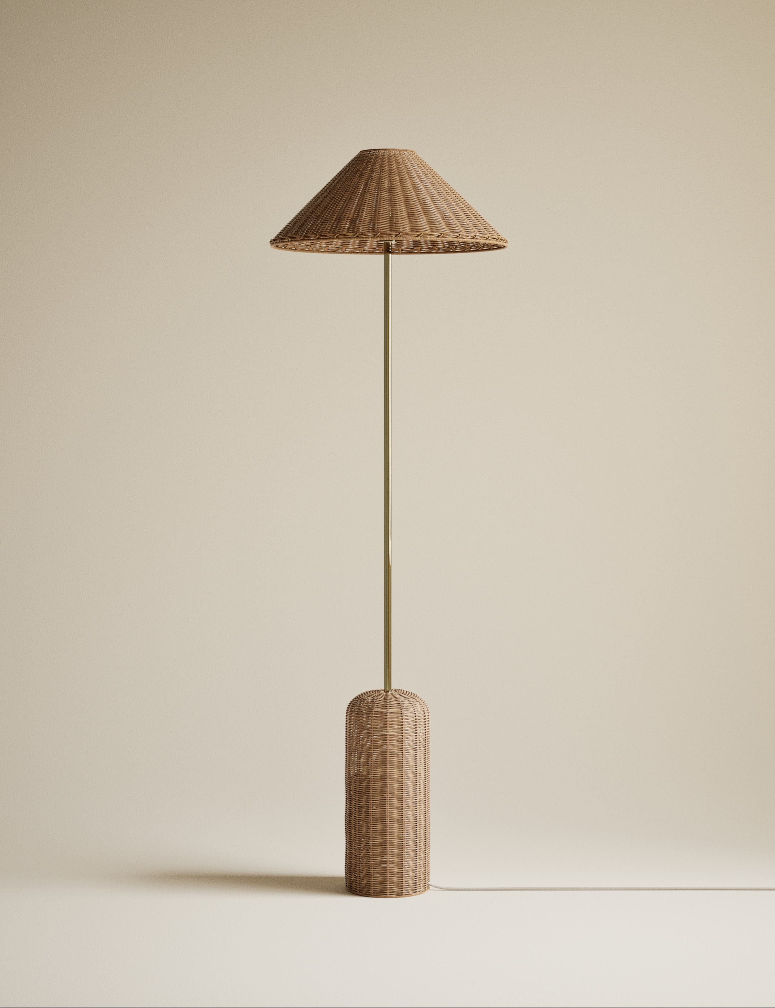 Lotus Rattan Floor Lamp 3 of 5
