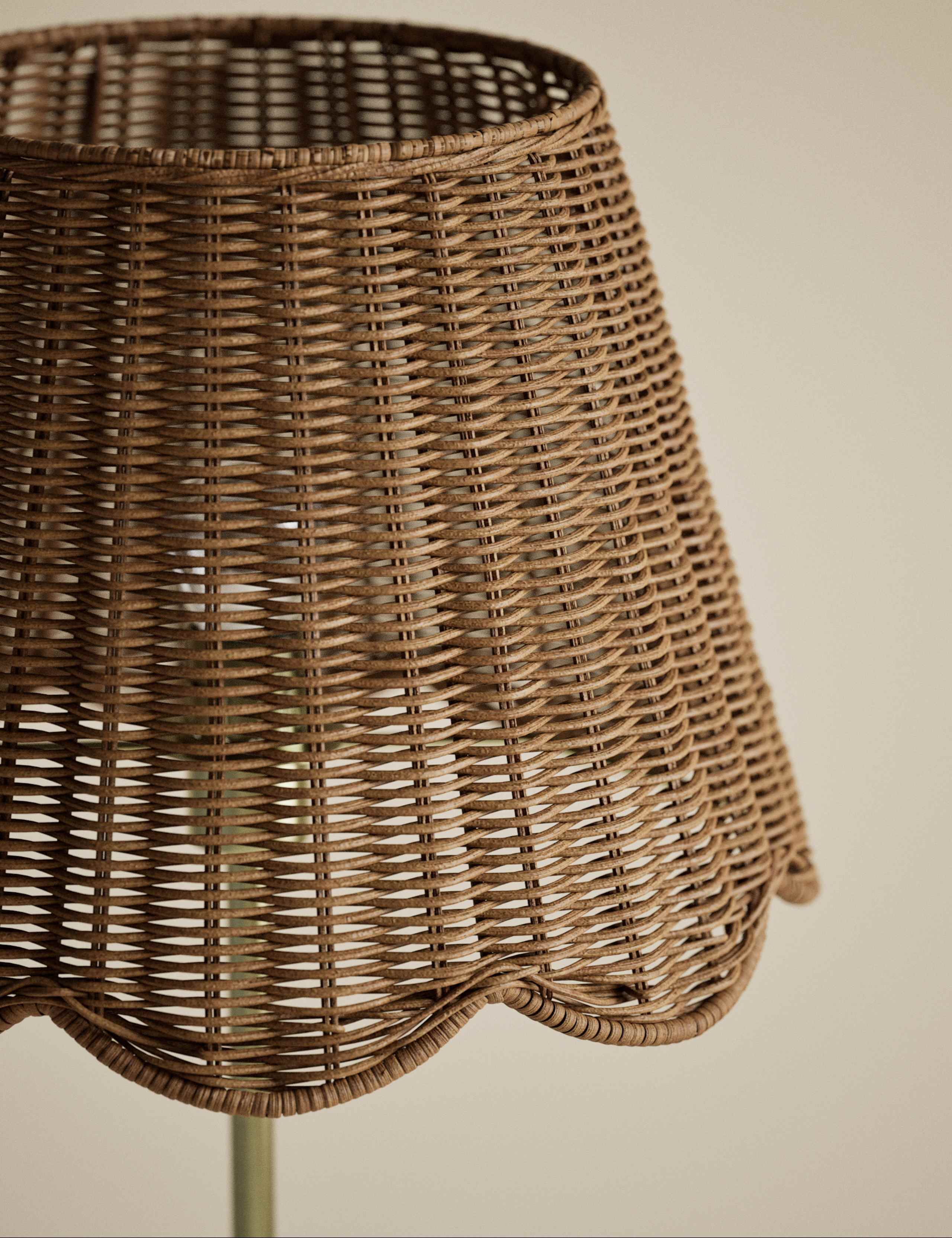 Wicker Scallop Shade Floor Lamp 5 of 5