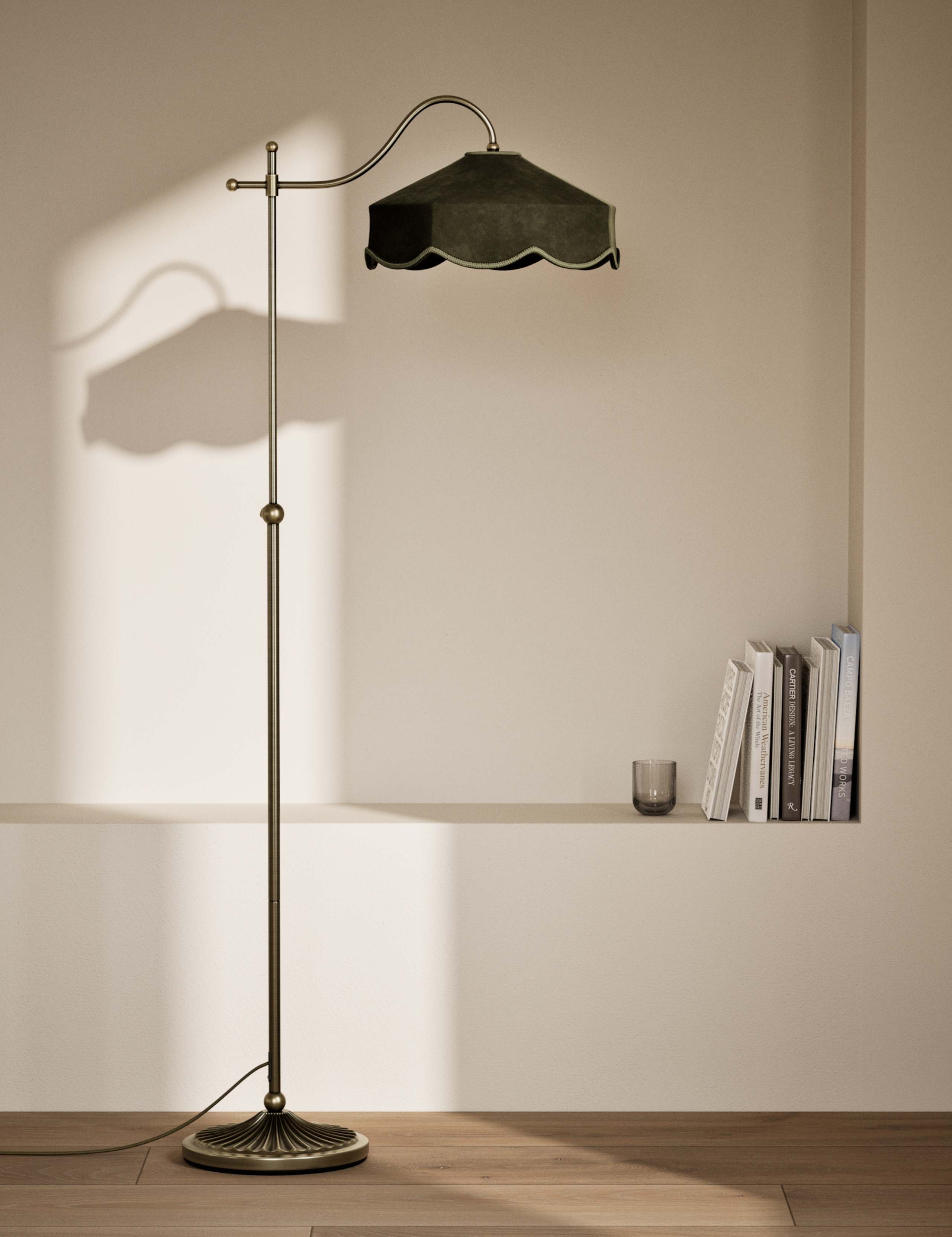 Winnie Velvet Floor Lamp 1 of 6