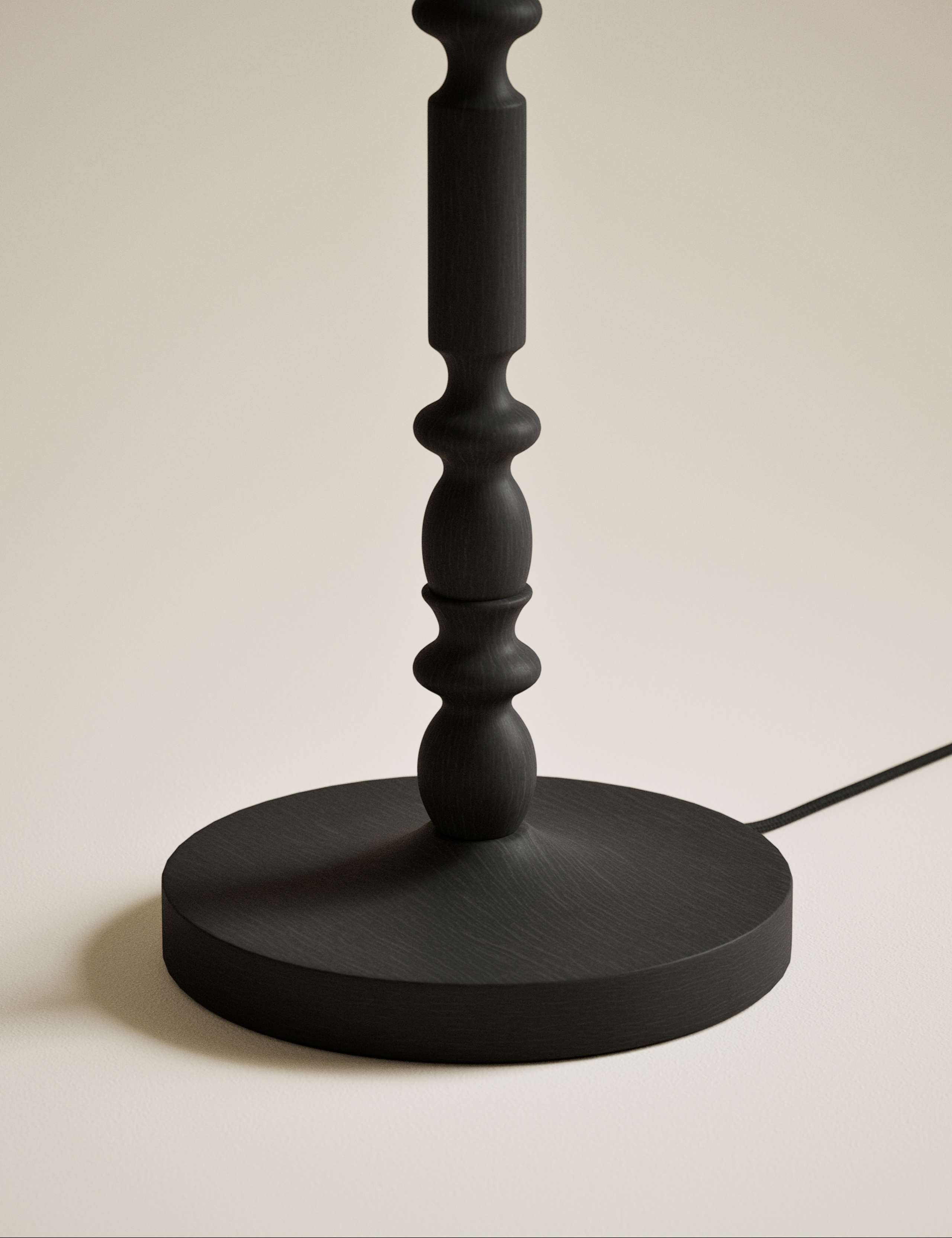 Wooden Bobbin Floor Lamp 4 of 5