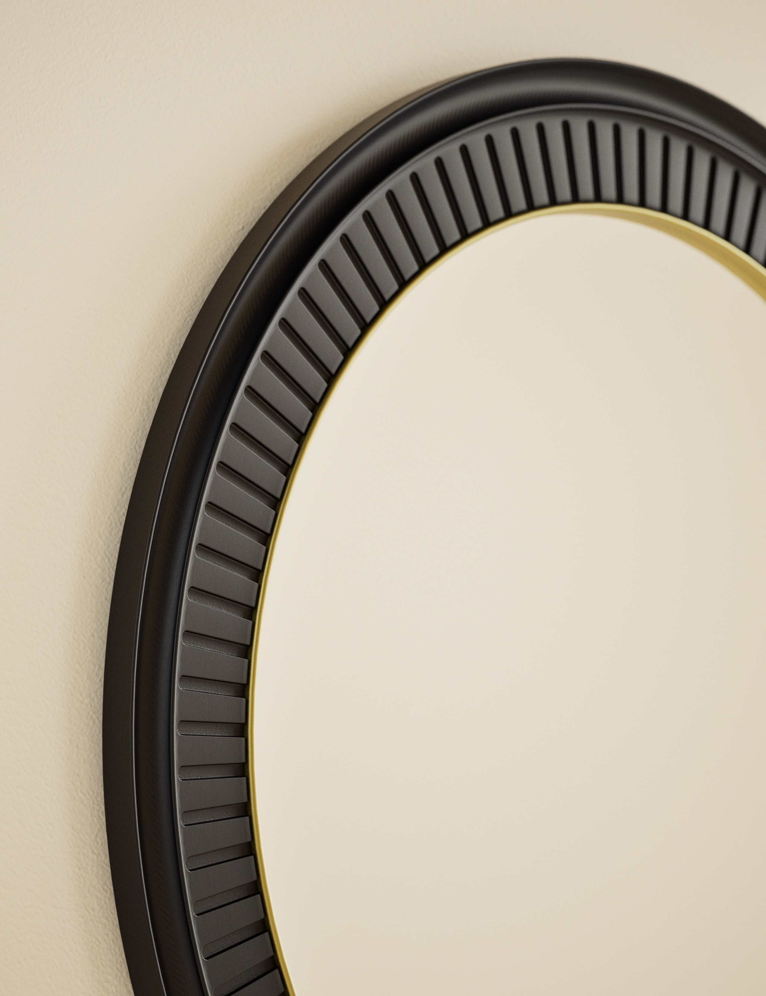 Classic Carved Round Mirror 6 of 7
