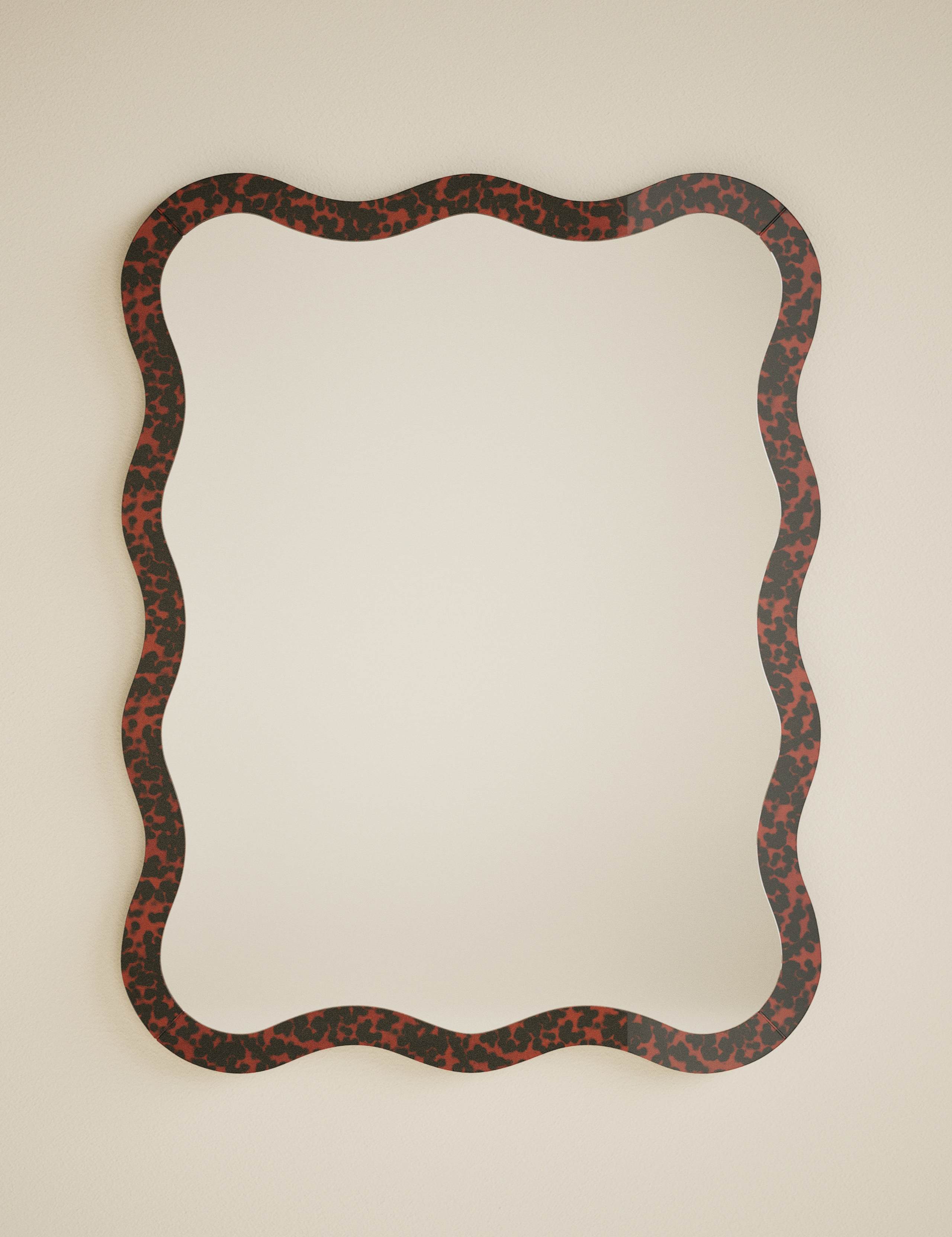 Tortoiseshell Scallop Wall Mirror 2 of 6