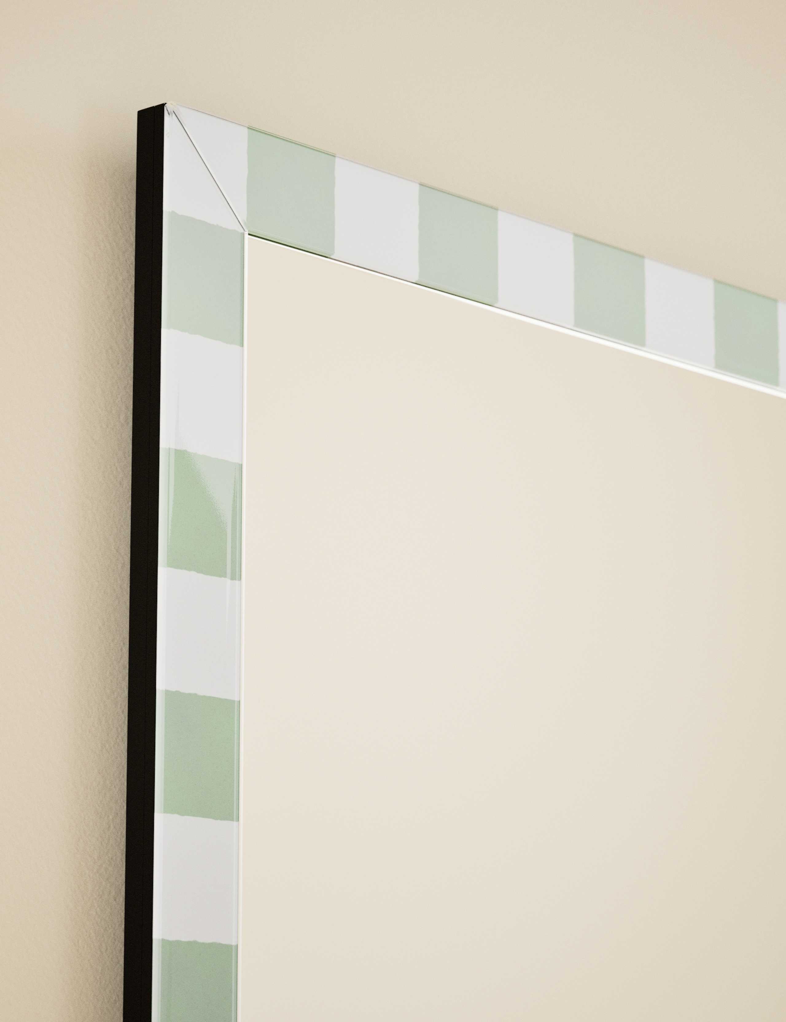 Checkerboard Rectangular Glass Wall Mirror 5 of 6