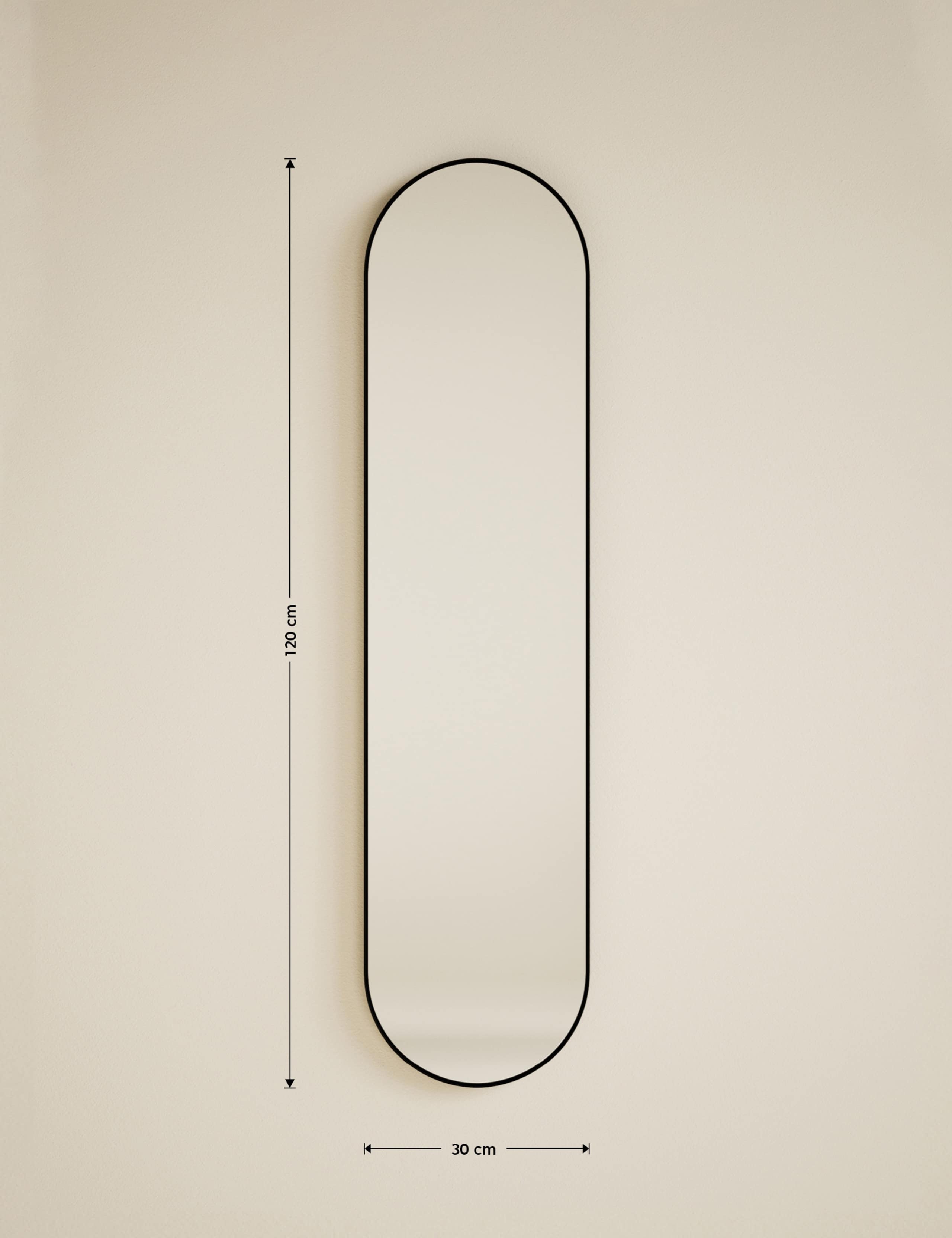 Milan Pill Shape Wall Mirror 6 of 6