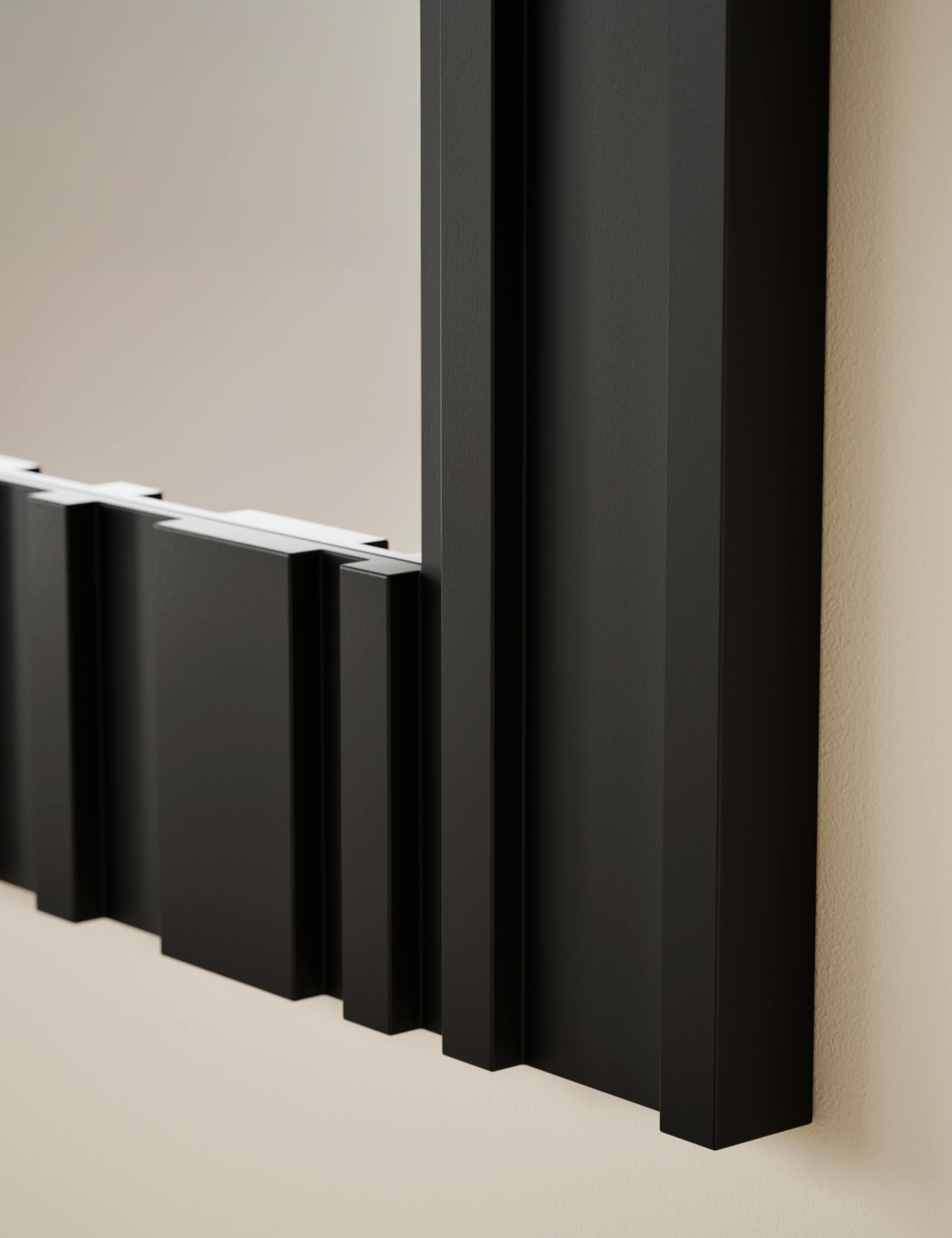 Square Ribbed Mirror 3 of 4