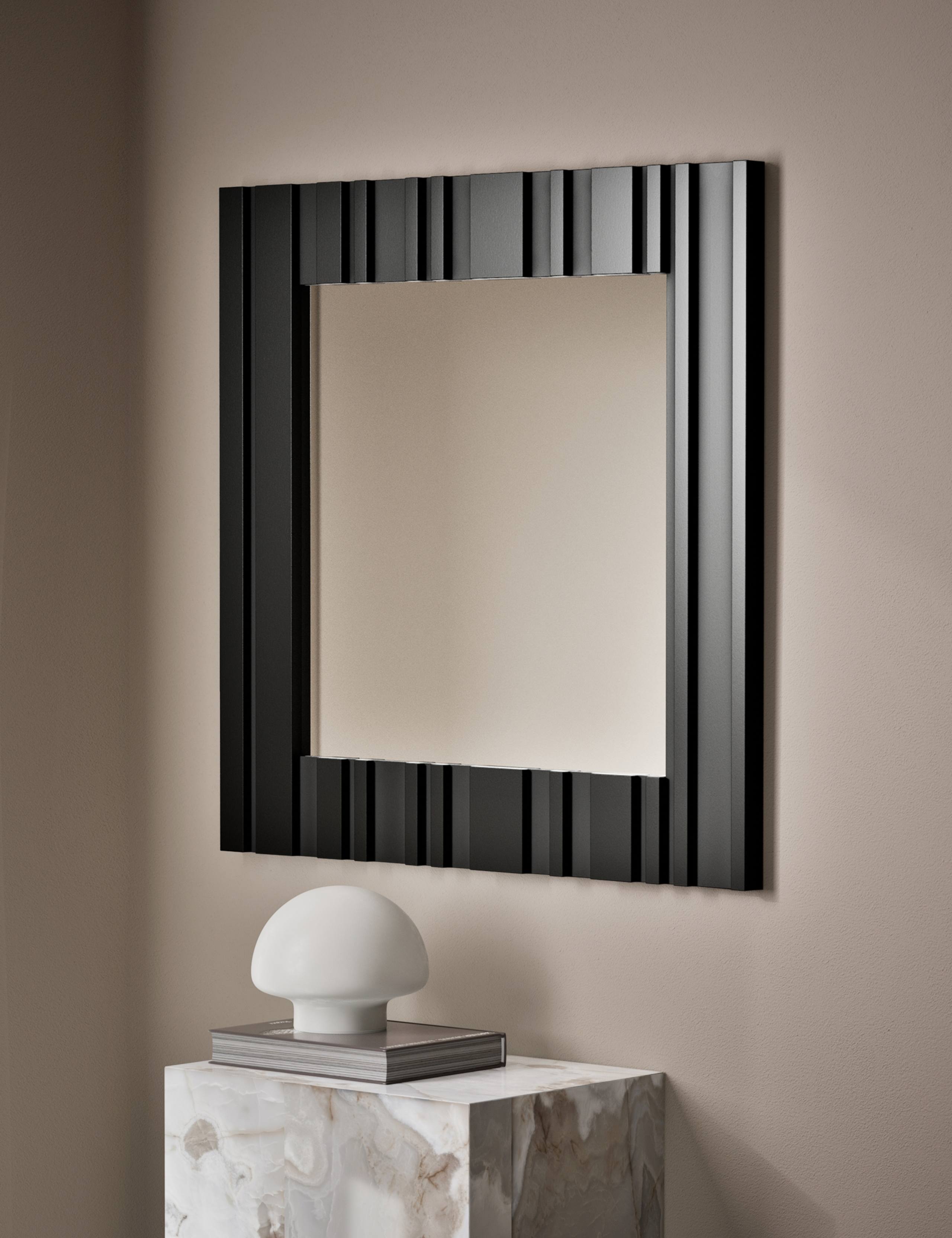 Square Ribbed Mirror 2 of 4