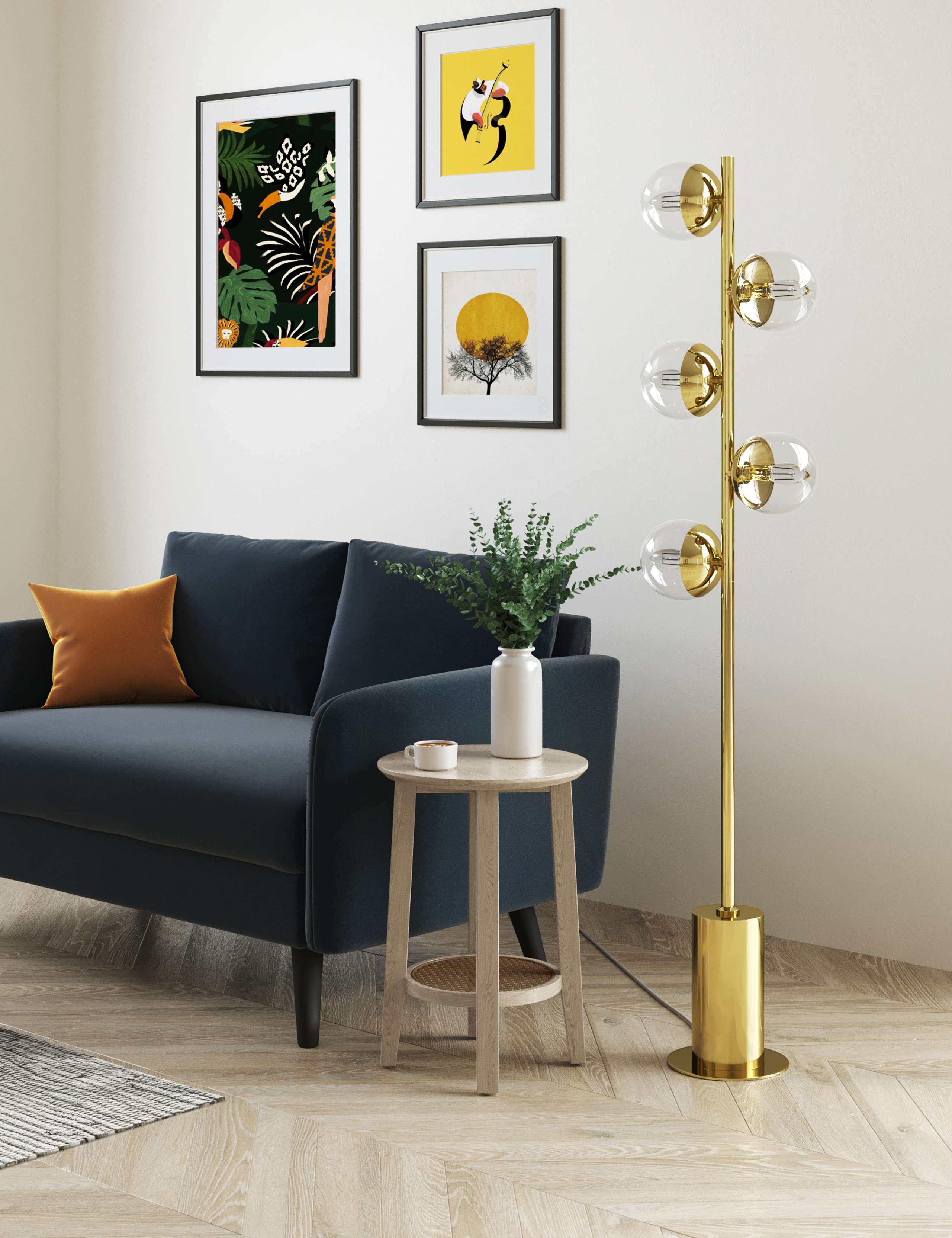 Aurora MultiGlobe Floor Lamp 3 of 6