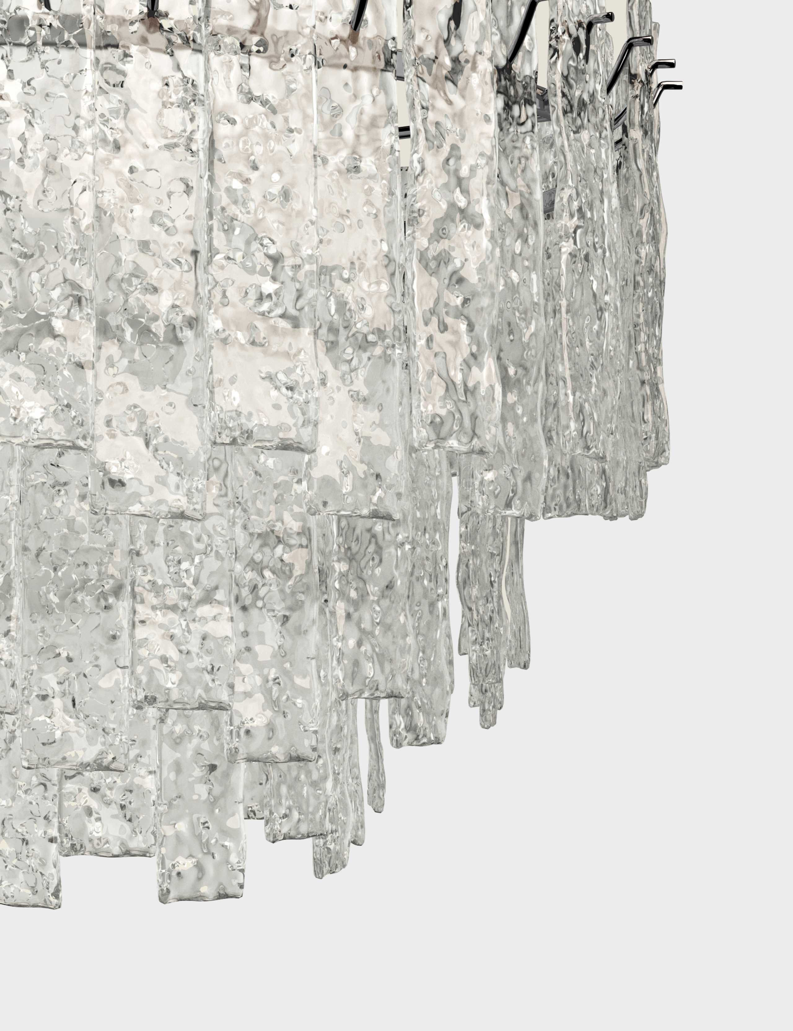 Madelyn Textured Glass Chandelier 4 of 8