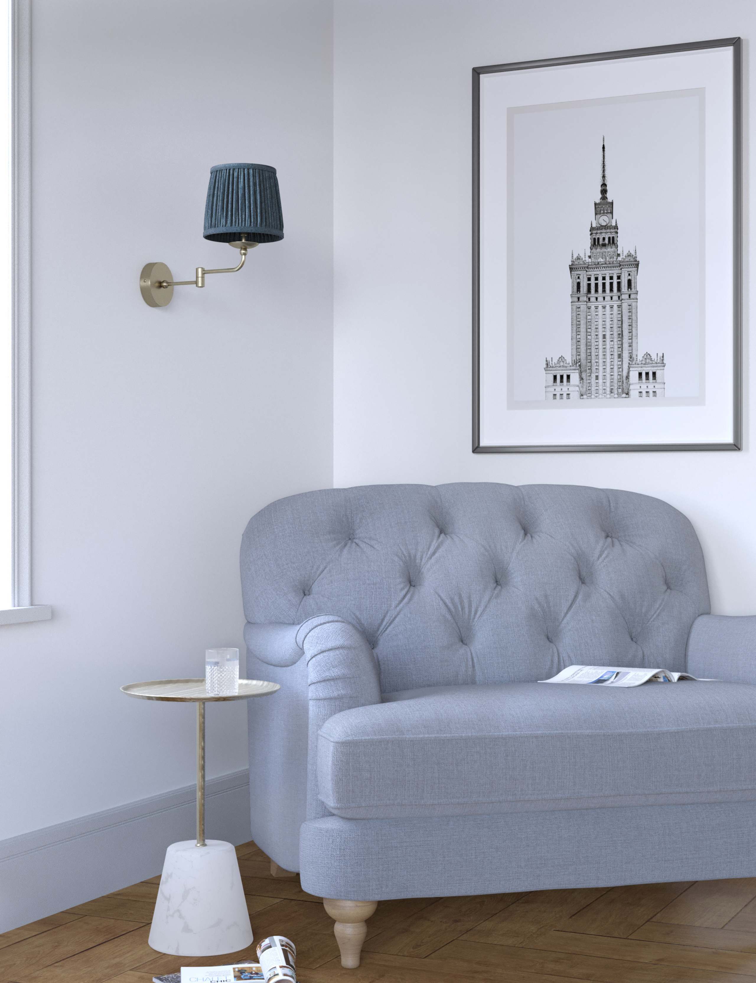 Maulden Pleated Wall Light 3 of 3