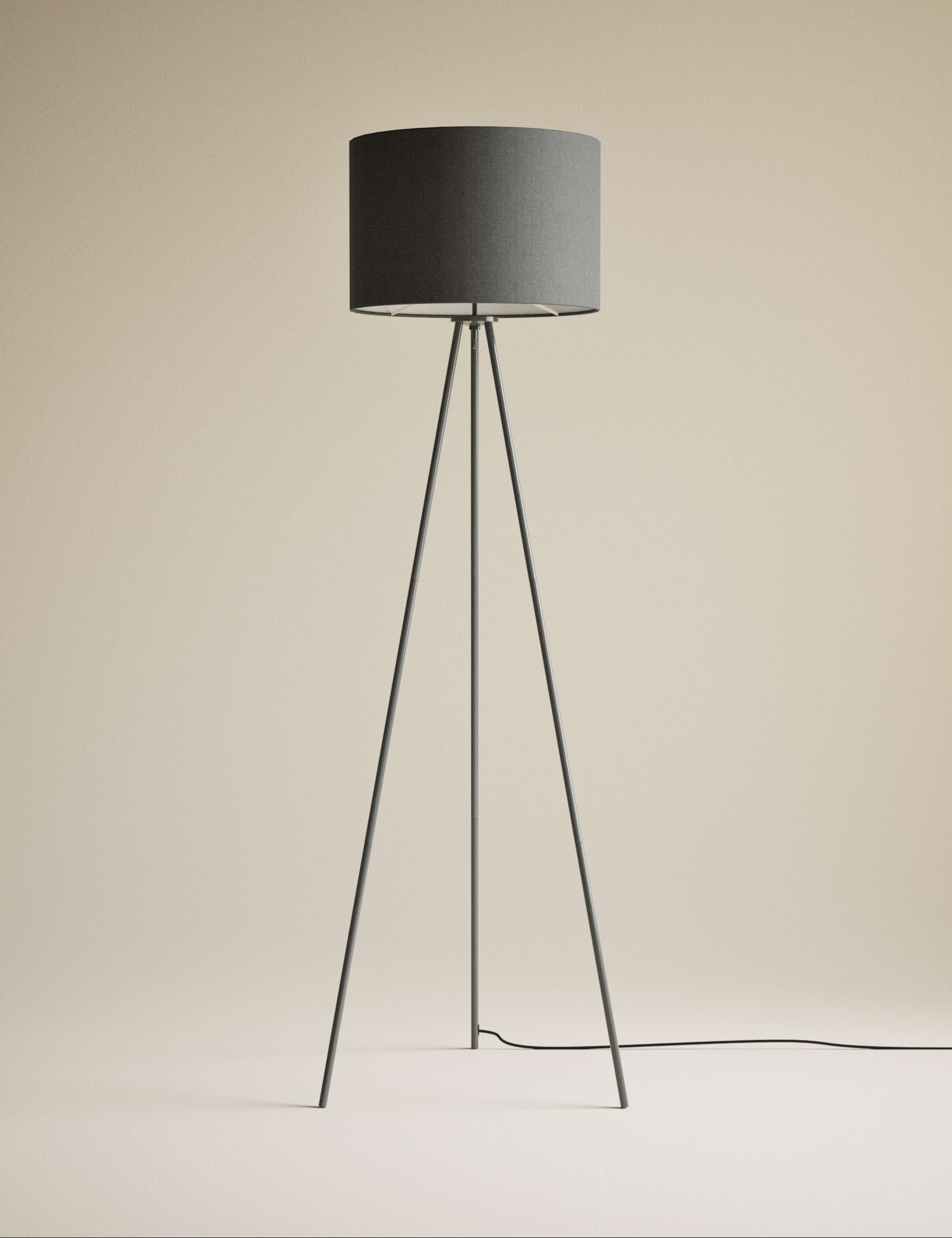 Metal Tripod Floor Lamp 3 of 5