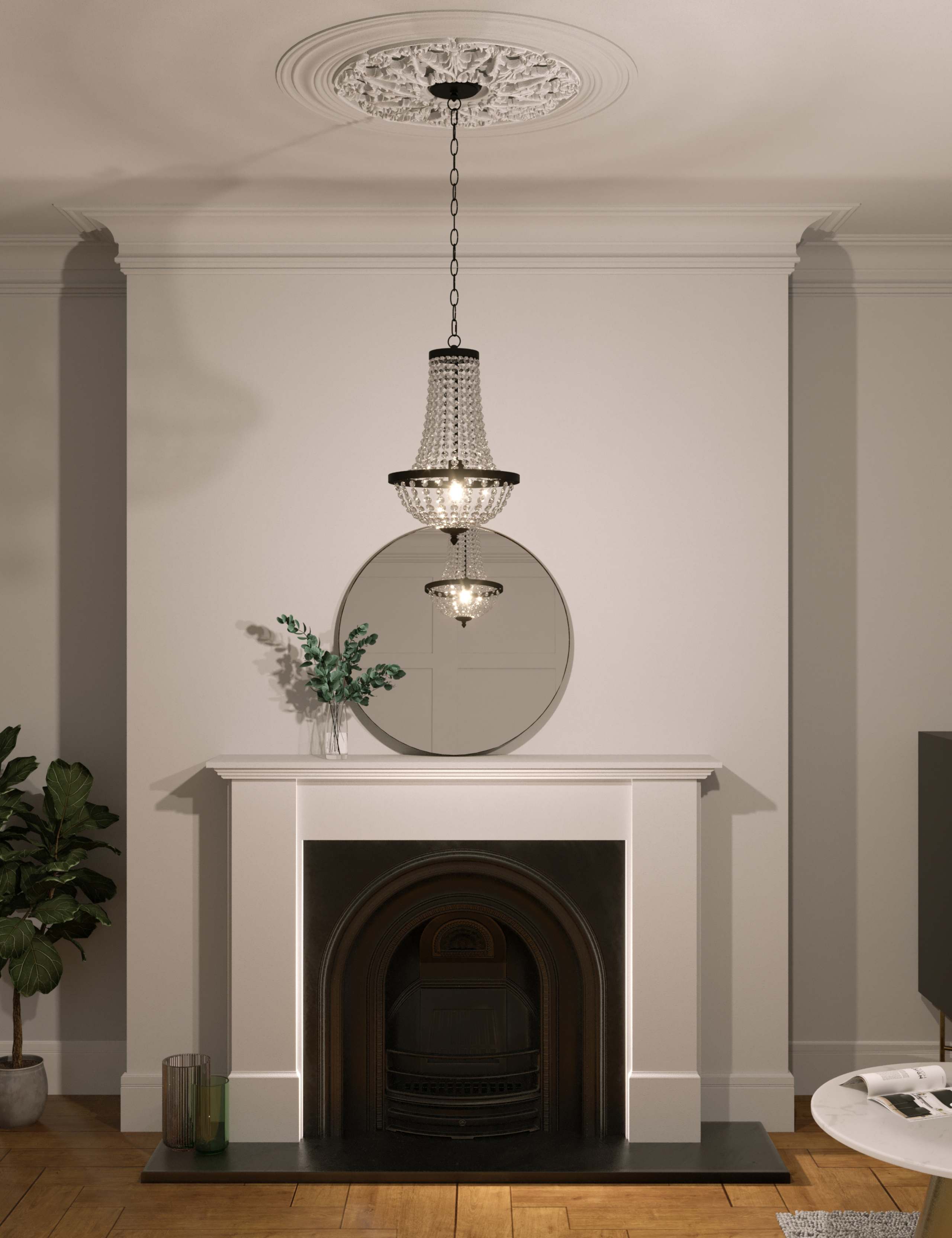 Small Vintage Chandelier 2 of 3