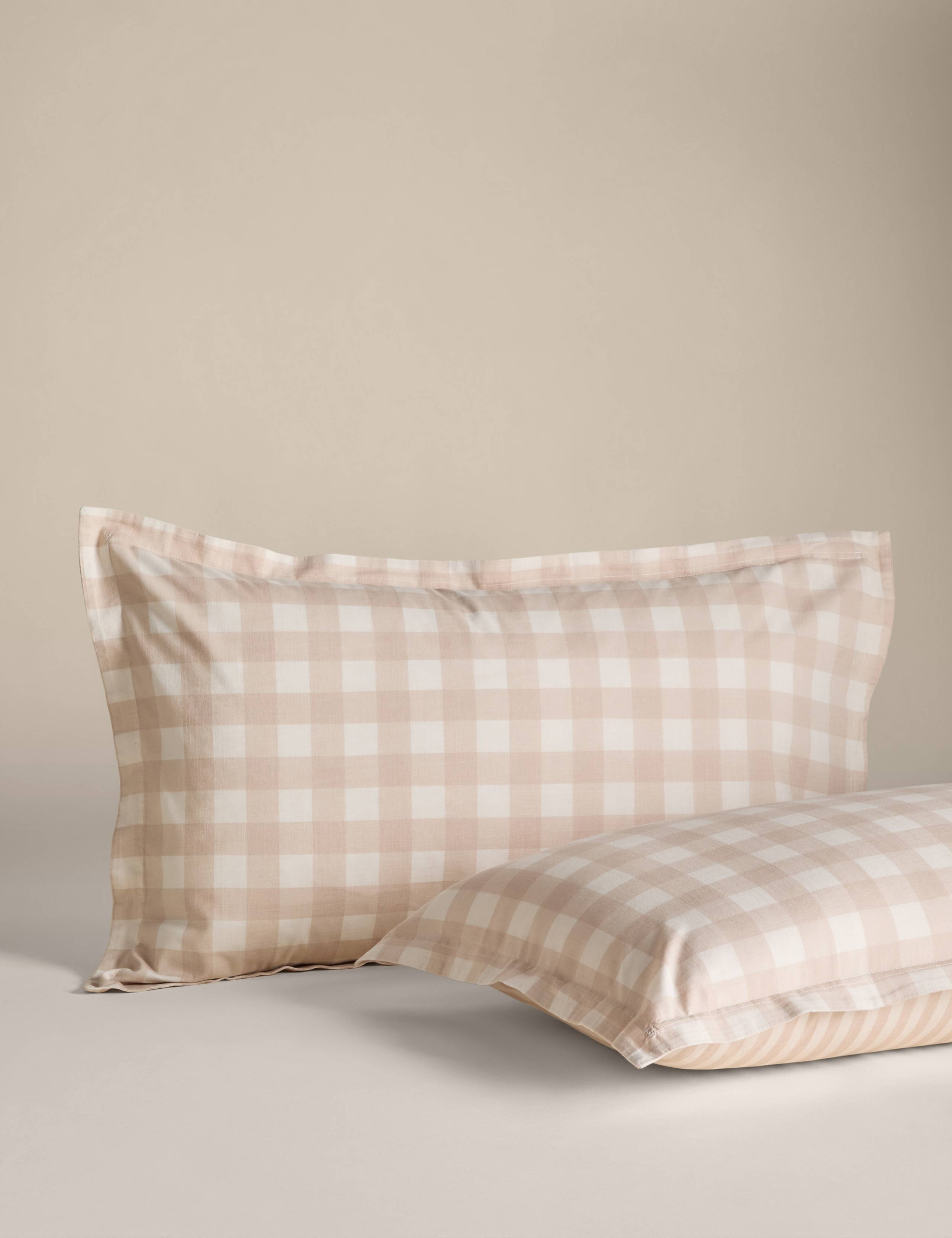 Pure Cotton Gingham Bedding Set 3 of 6