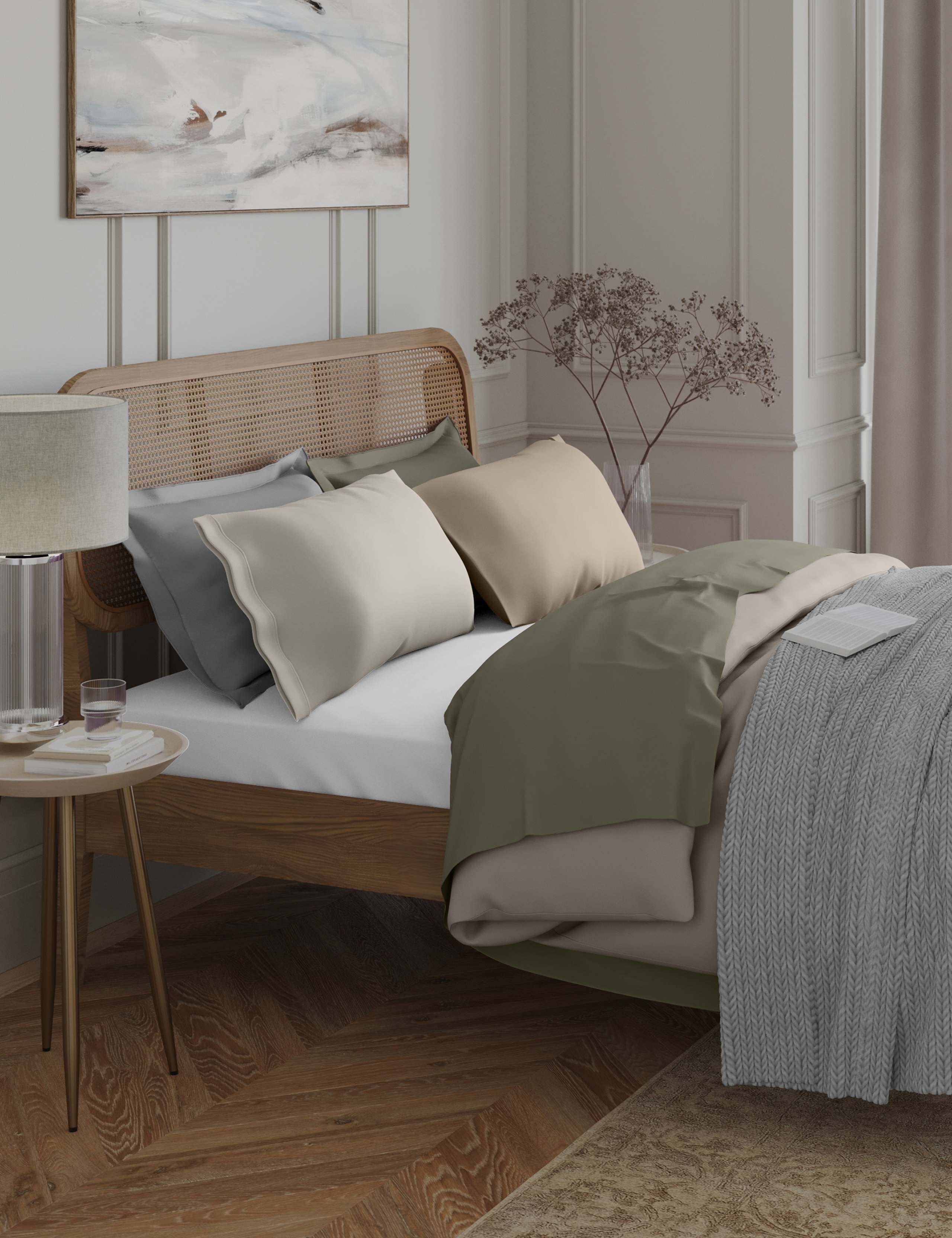 Egyptian Cotton 230 Thread Count Crisp Flat Sheet 3 of 4