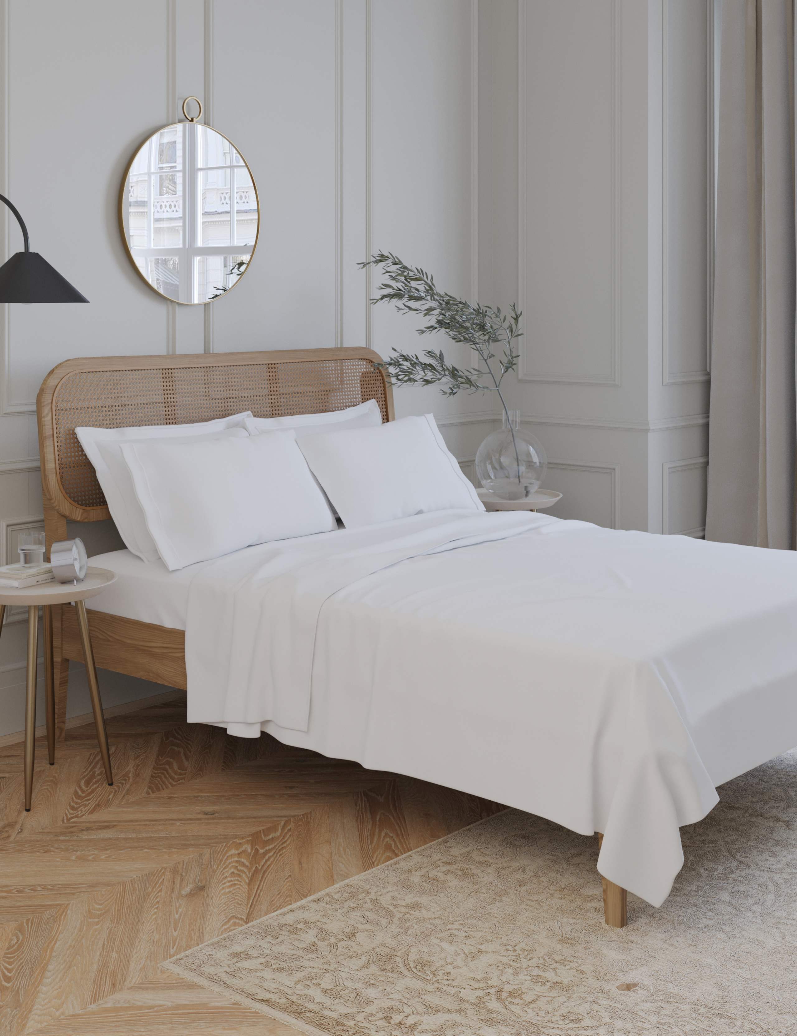 Egyptian Cotton 230 Thread Count Crisp Flat Sheet 2 of 4