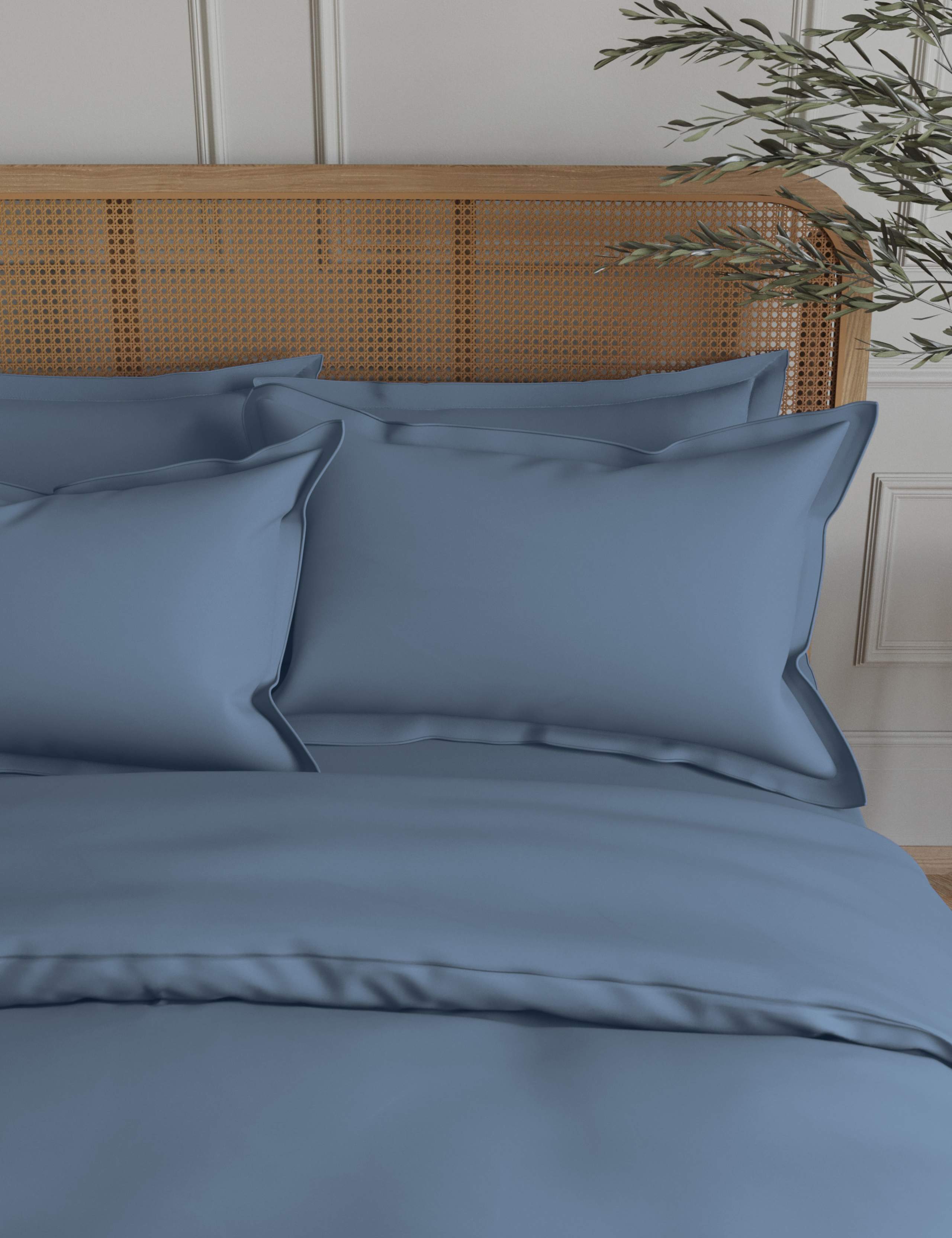 2pk Egyptian Cotton 230 Thread Count Oxford Pillowcases 3 of 3