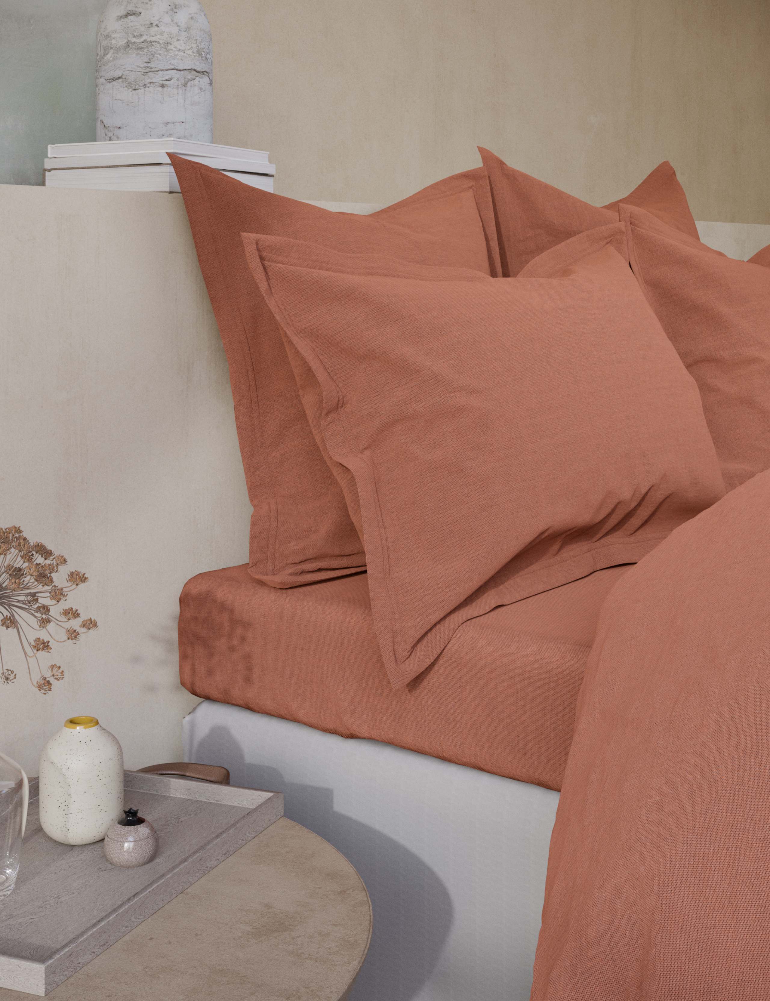 Washed Cotton Deep Fitted Sheet 1 of 3