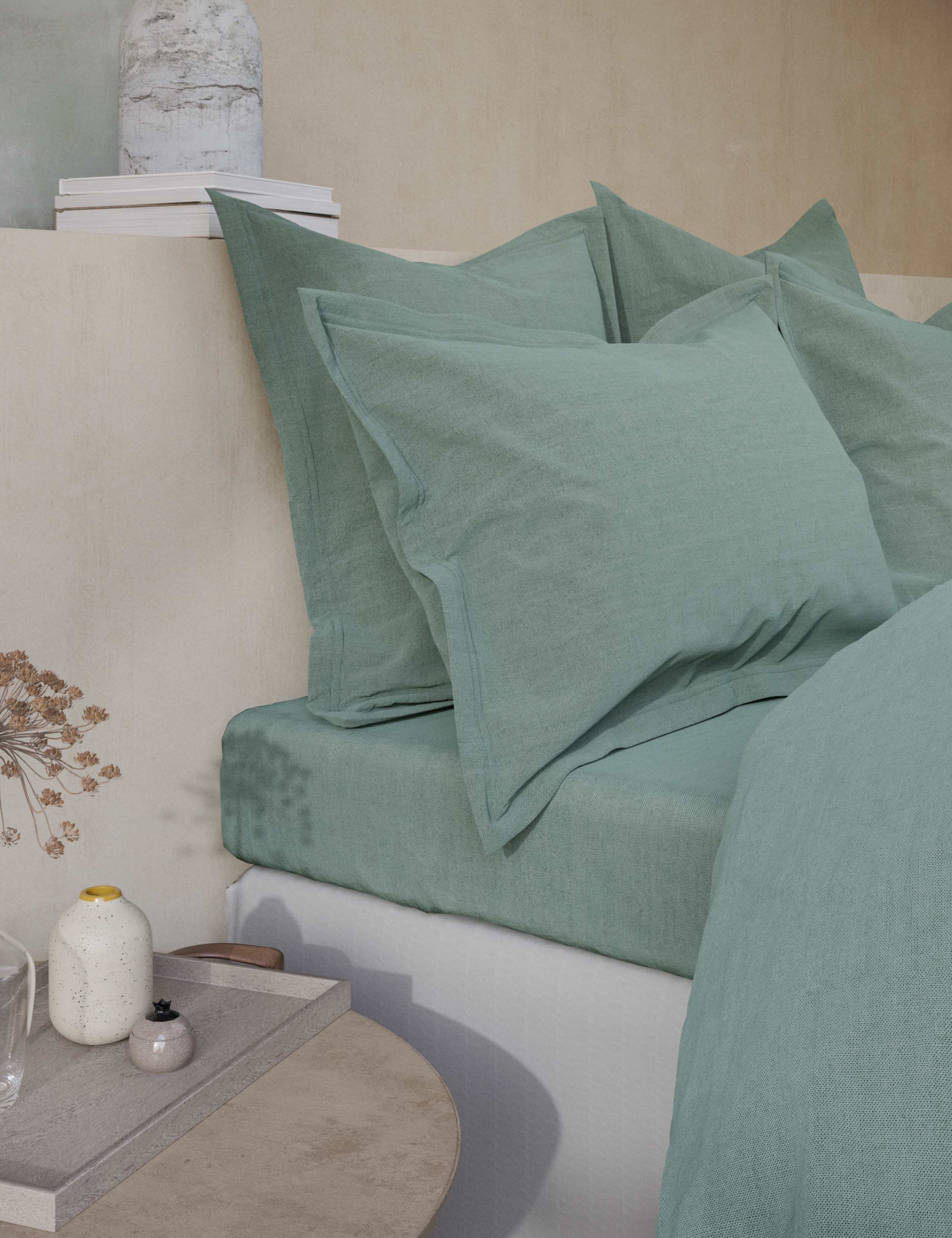 Washed Cotton Deep Fitted Sheet 1 of 3