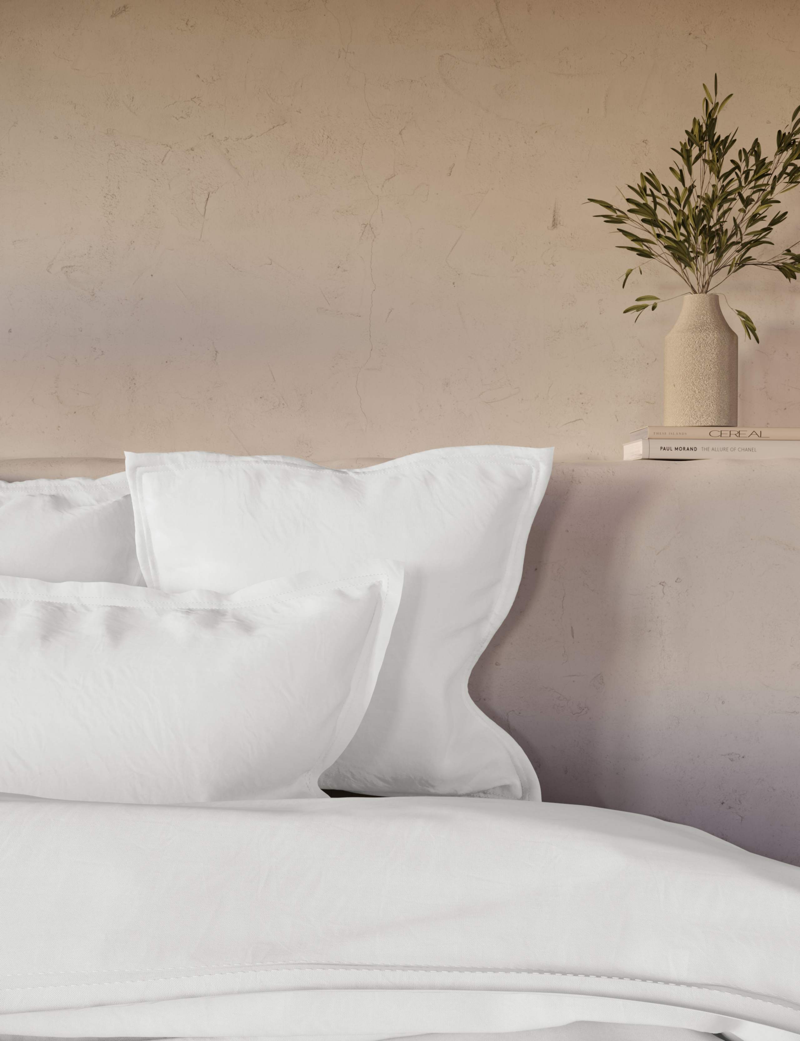 2pk Washed Cotton Square Pillowcases 1 of 3