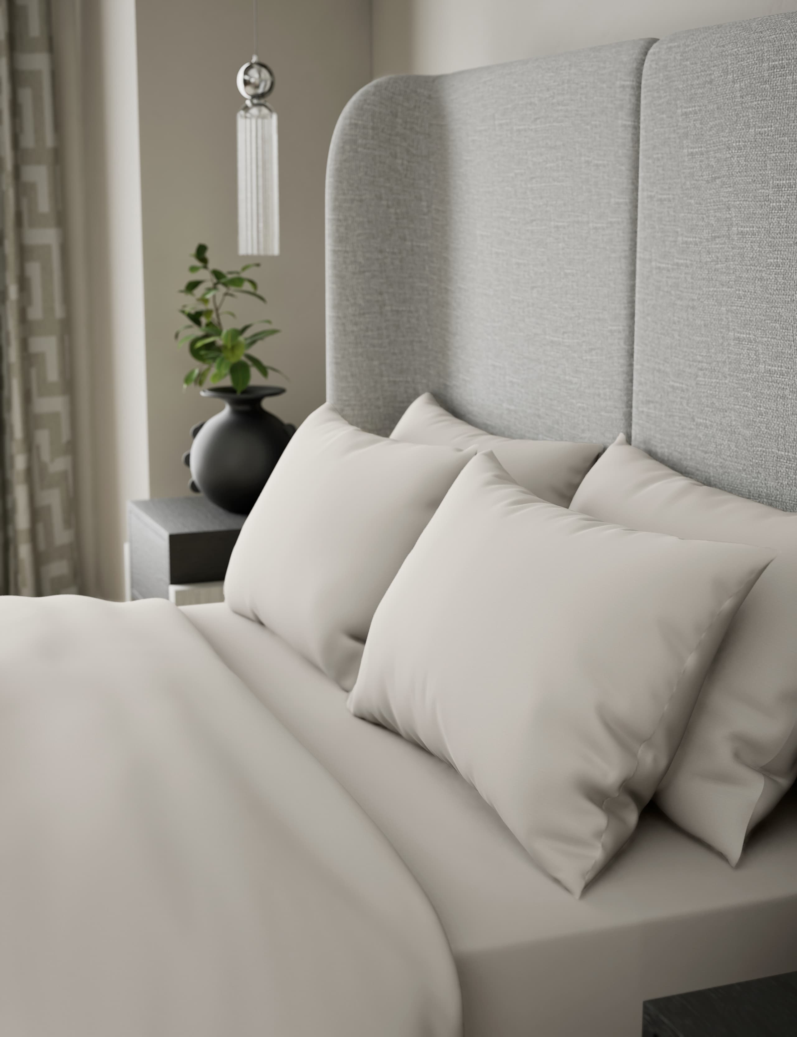 2pk 500TC Cotton Sateen Standard Pillowcases 3 of 3